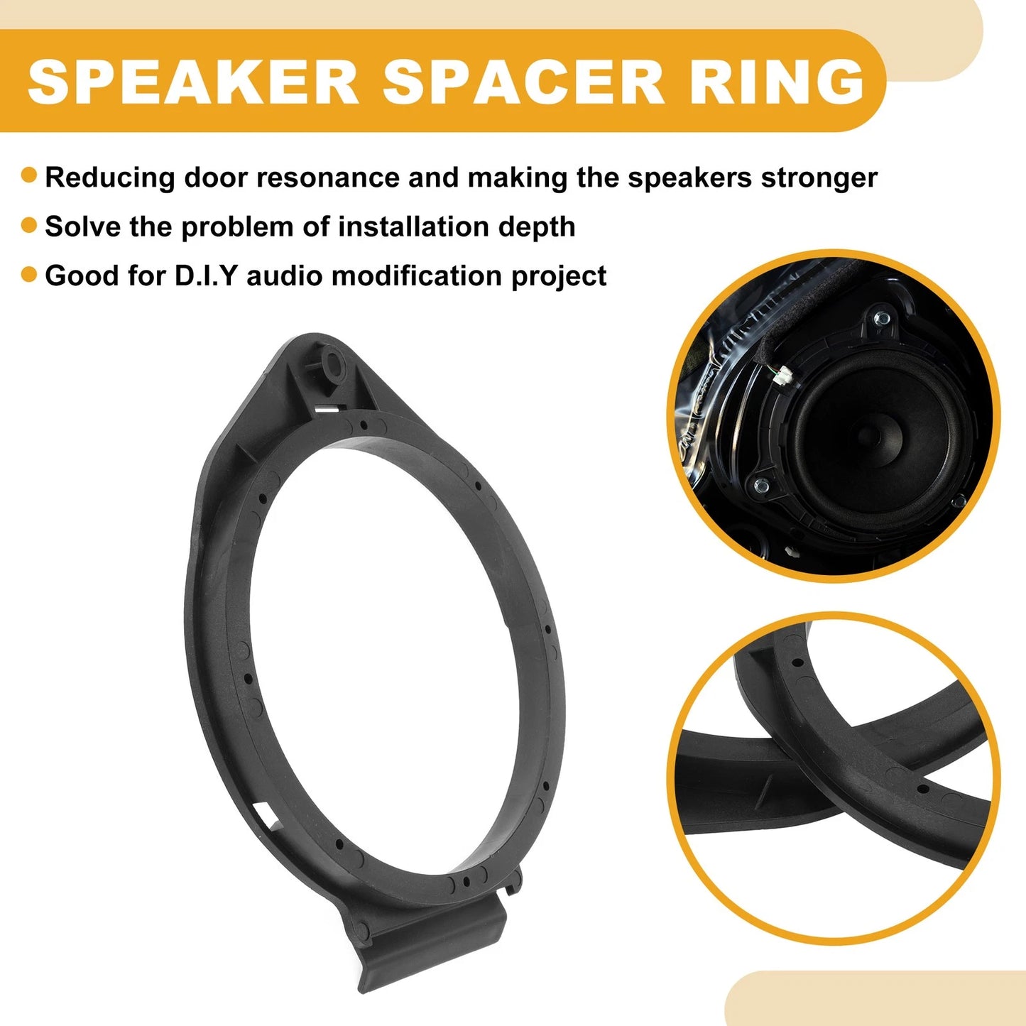 Speaker Spacer Ring Tweeter Adaptor 2 x for Buick Envision (2020–2021)