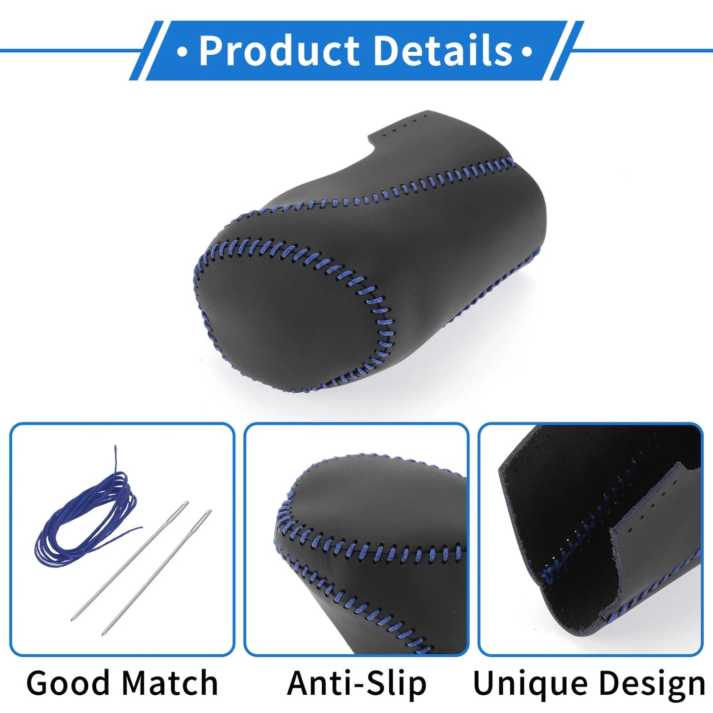 1 Pc Gear Shift Knob Cover for Chevrolet Malibu (2016-2020) Black Blue