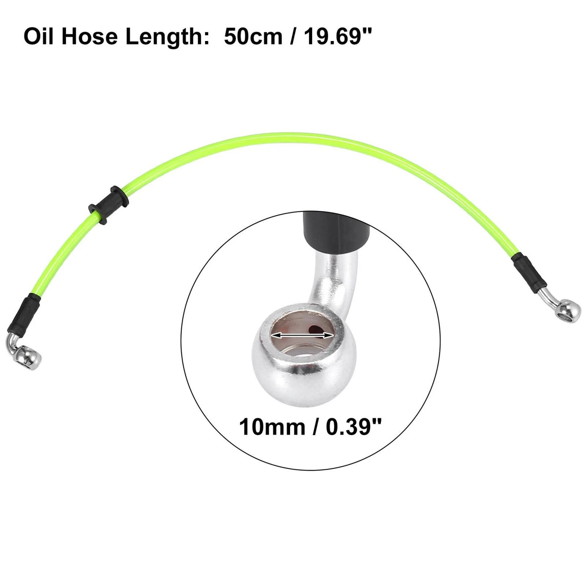 50cm Brake Clutch Oil Hose Line Pipe for Universal Motorcycle