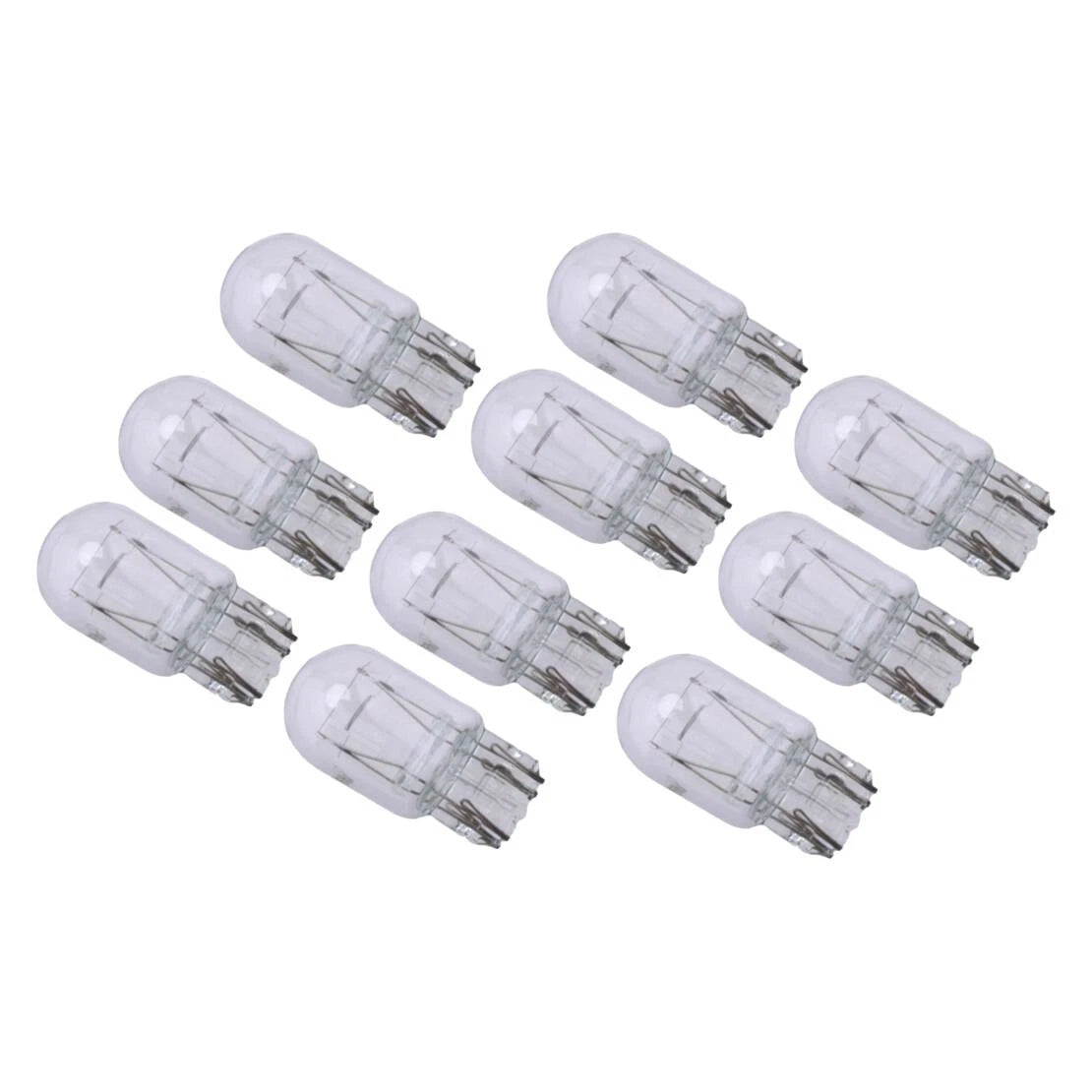 10 x T20 W21/5W 7443 Clear DRL Side Light Brake Tail Light Bulbs