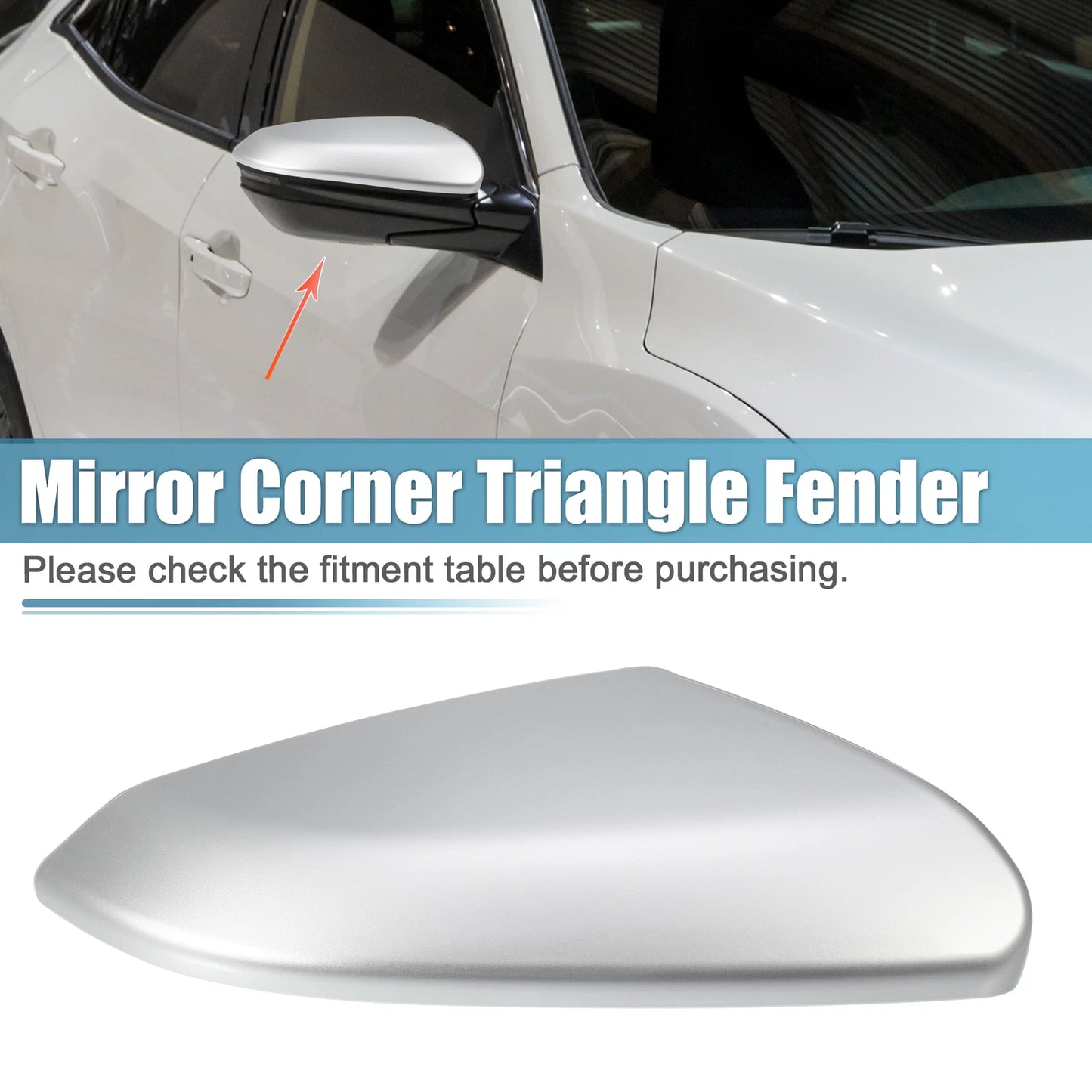 Right Side Mirror Corner Triangle Cover for Honda Civic (2016-2019)