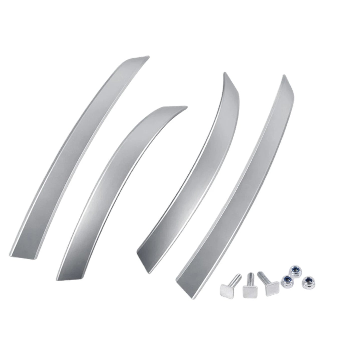 4 x Silver Door Arm Grip Handle Covers for BMW E60 E61 (2004-2006)