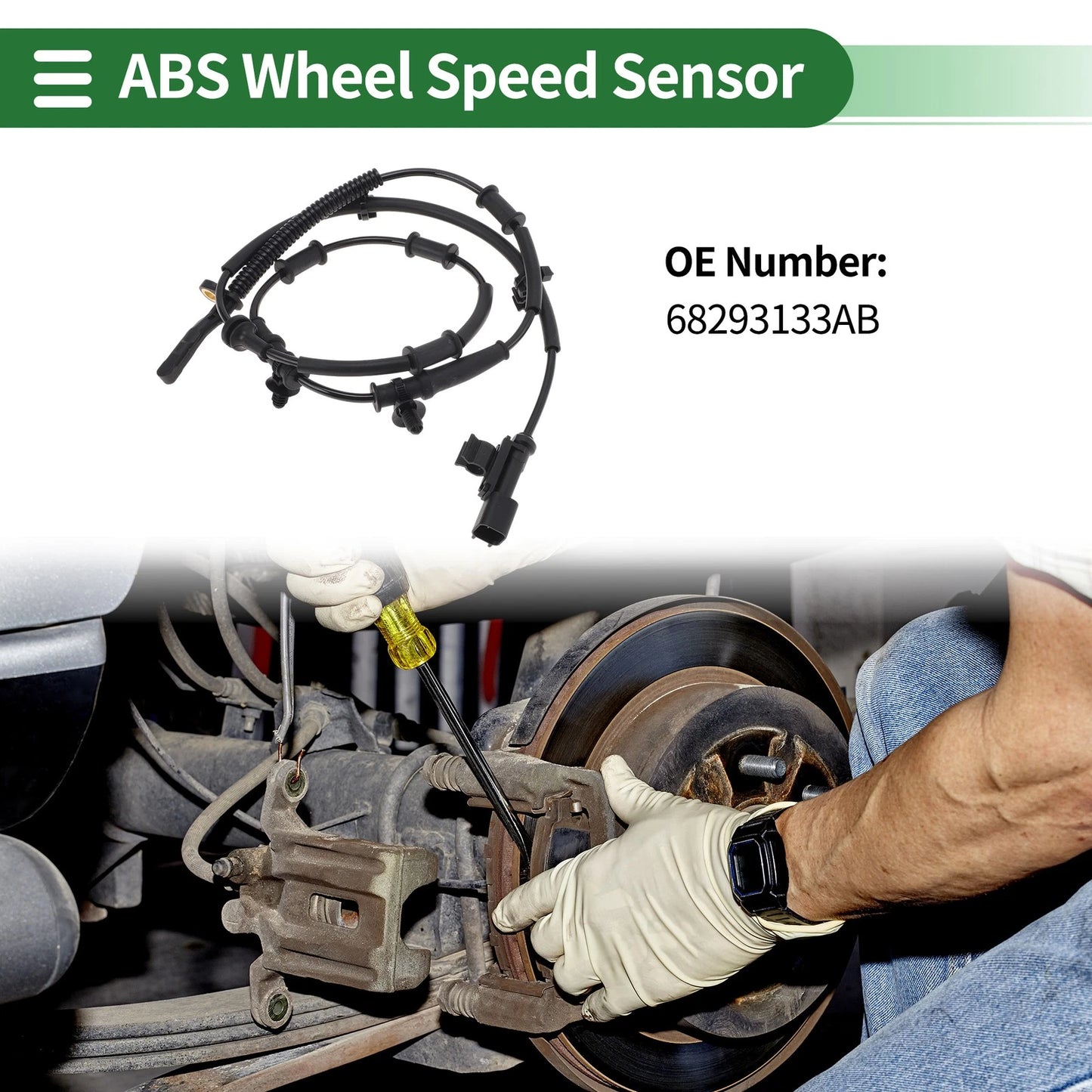 ABS Wheel Speed Sensor for Jeep Wrangler JL (2018-2023)