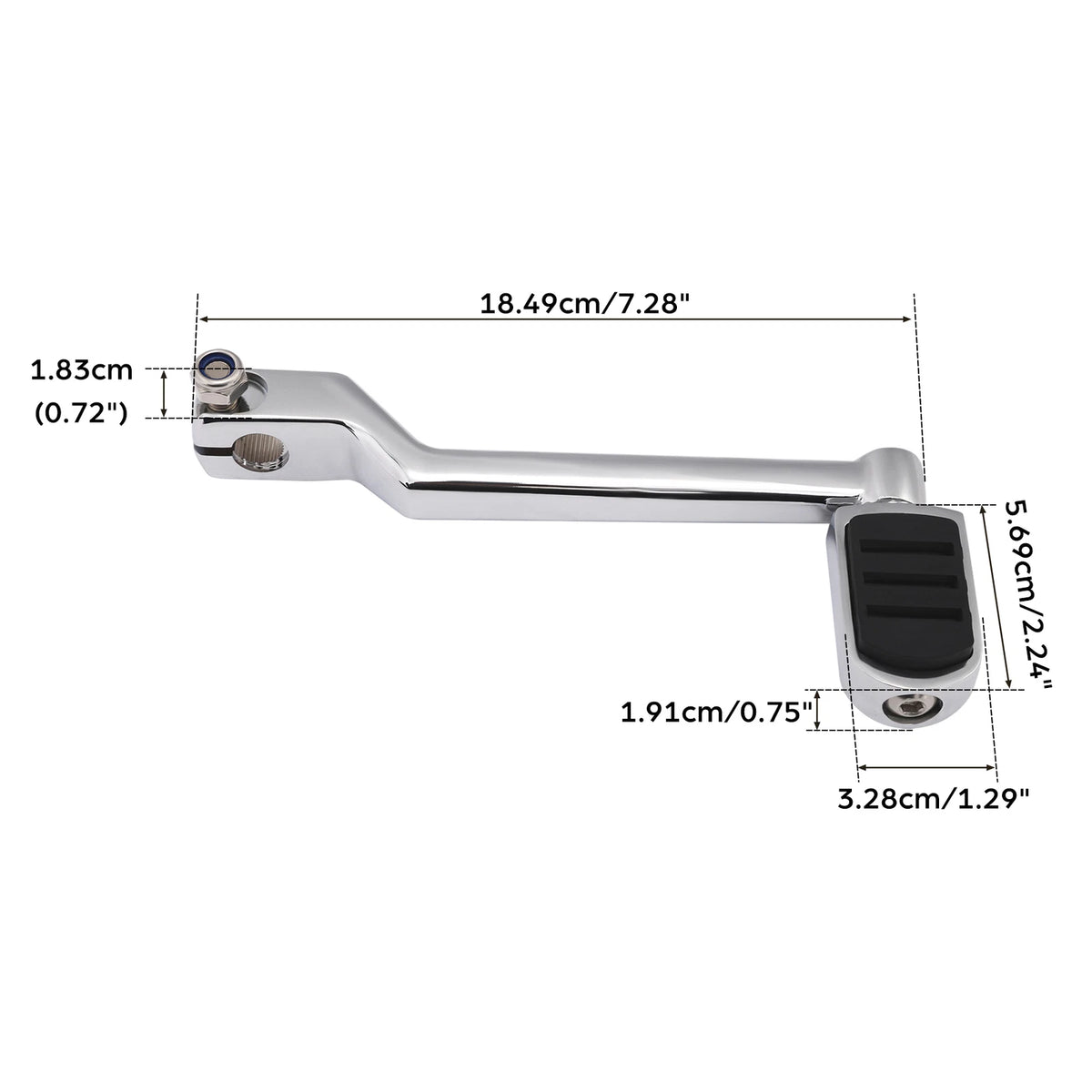 Chrome Front Rear Heel Shifter Lever Pegs for Harley Road Glide (1988-2023)