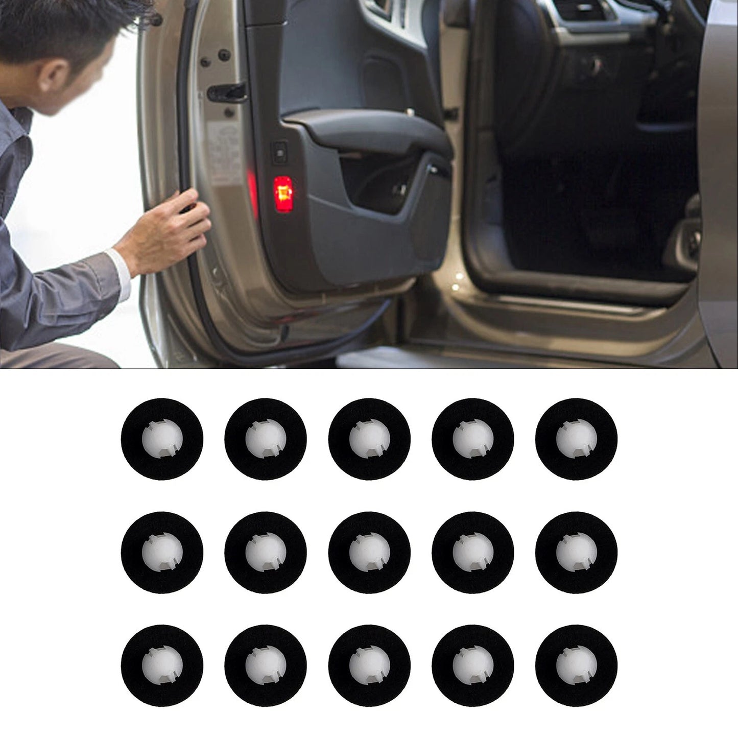 15Pcs Car Trim-Panel-Clips-Moulding-Fixing-Fastener for Nissan Infiniti