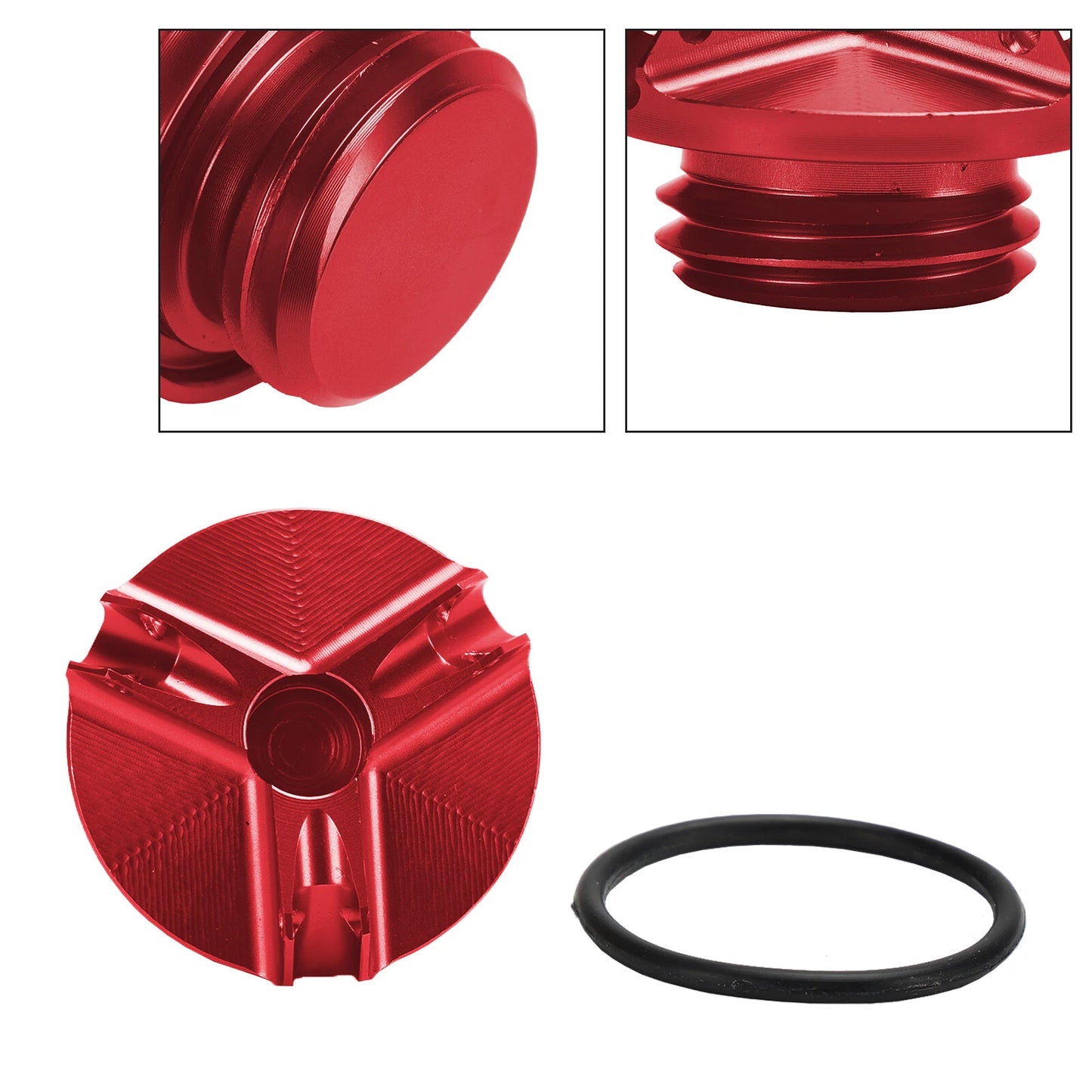Oil Filler Plug Red for Yamaha MT-03, MT-07, MT-10, MT-25 (2016-2023)