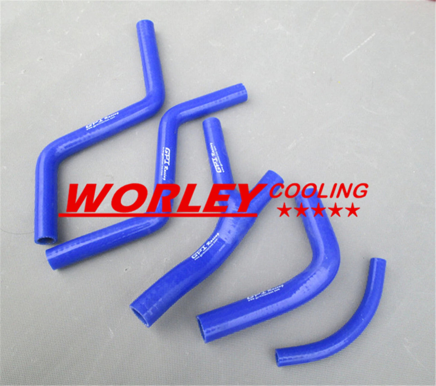 BLUE silicone radiator hose kit for HONDA CR125R (1987-1988)
