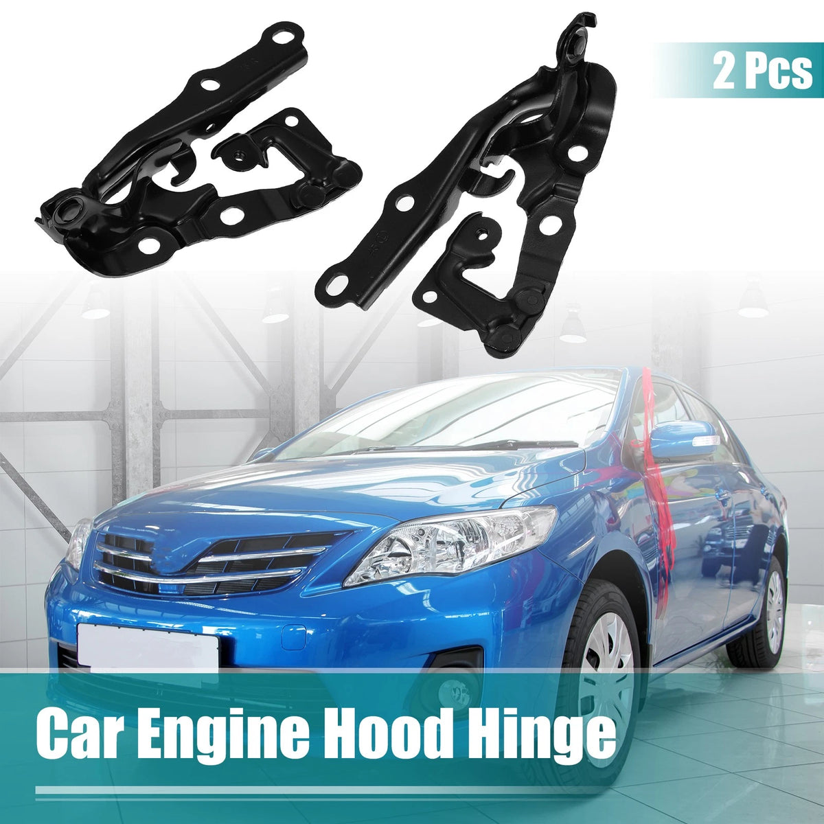 Bonnet Hinge 2 x Black for Toyota (Fits 5341006090 TO1236151)