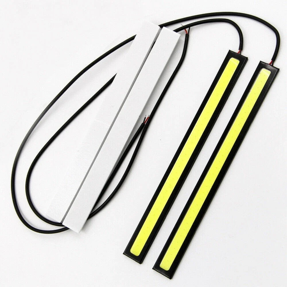 Car Daytime Running Lights 17CM COB LED Ultra-thin Waterproof 3pcs