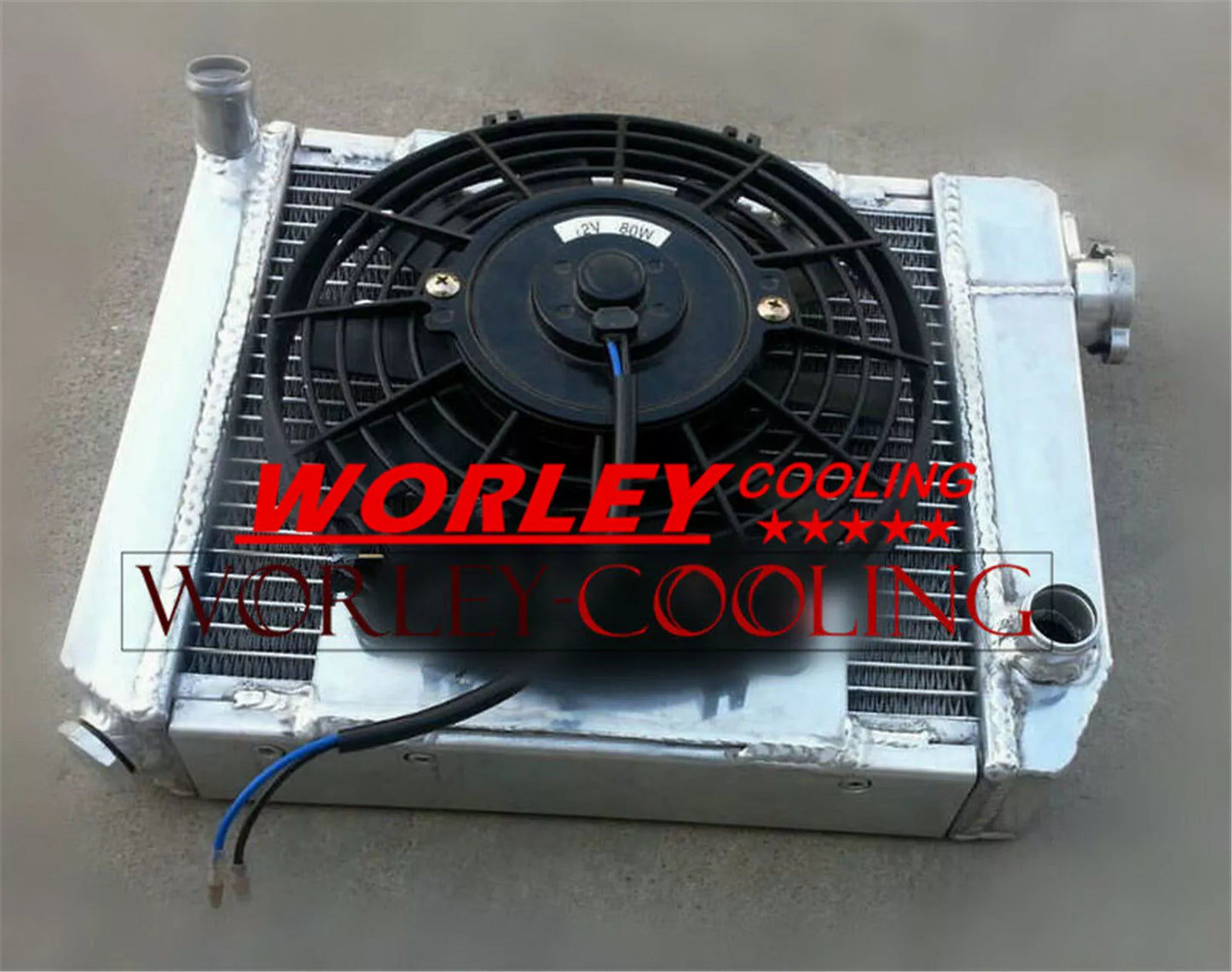 Aluminum Radiator & Fan for Austin Rover Mini 1275 GT (1959-1997)