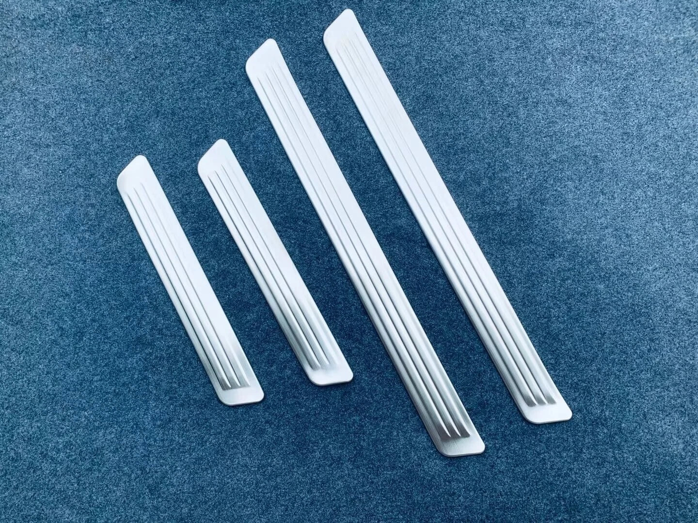 Steel Outer Door Sill Scuff Plate Cover Trim for 2023-2024 Toyota Prius 4 x pcs