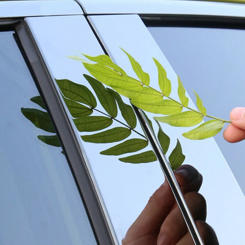 8x Stainless Chrome Window Door Pillar Trim for Honda Civic (2006-2011)