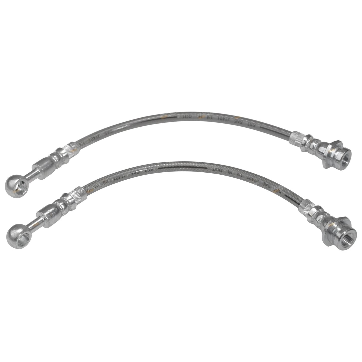 Braided Brake Lines Left & Right for Nissan Patrol GQ Y60 (1988 - 1997)