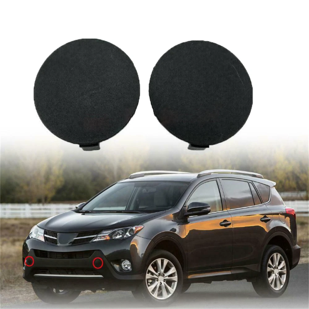 Front Bumper Tow Hook Eye Cover for 13-15 Toyota RAV4 (2013-2015)