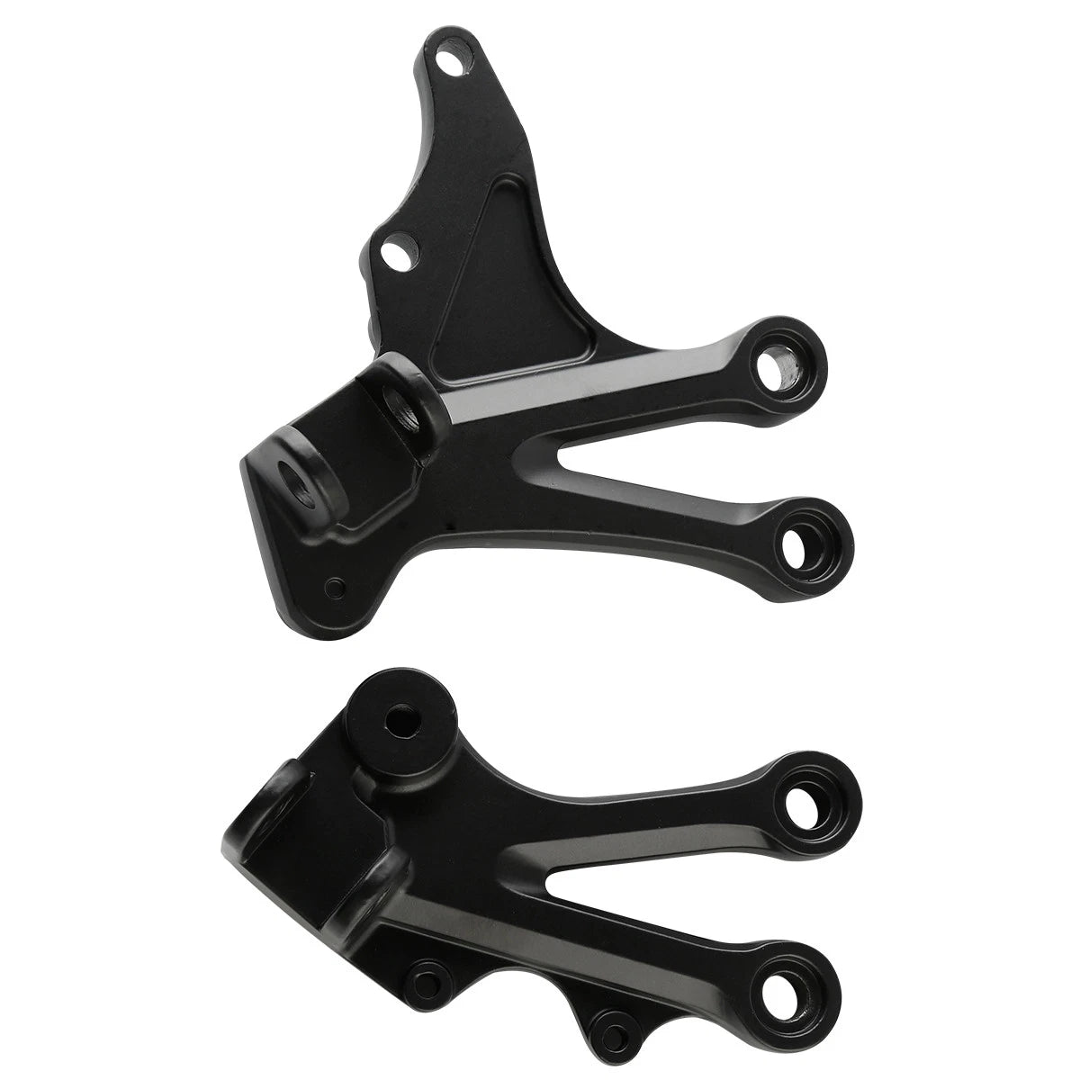 Matte Black Front Footrest Pegs for Kawasaki Ninja ZX10R (2004-2005)