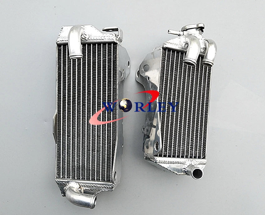 Aluminum Radiator + Blue Silicone Hose for Honda CRF450R (2017-2018)