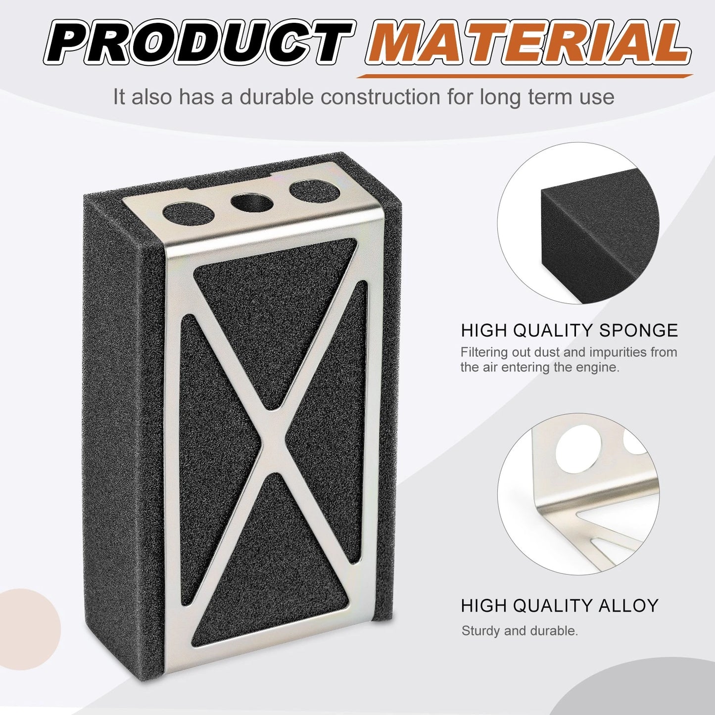 Air Filter Cleaner Element with Plate for Honda FourTrax 70 TRX70 1986-1987