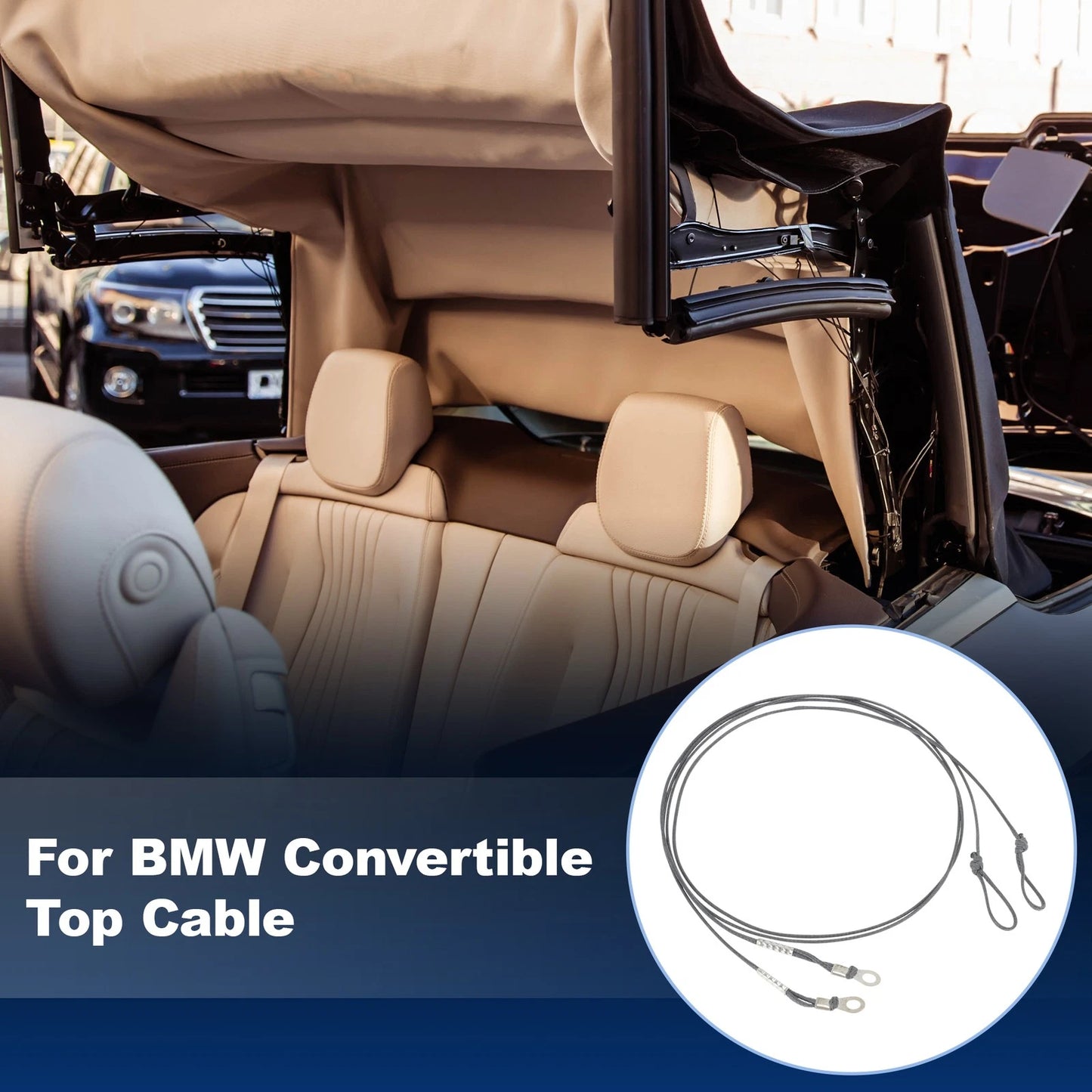 Convertible Top Headliner Tension Rope for BMW E93 F33 F83 M4 M3 (2007-2020)