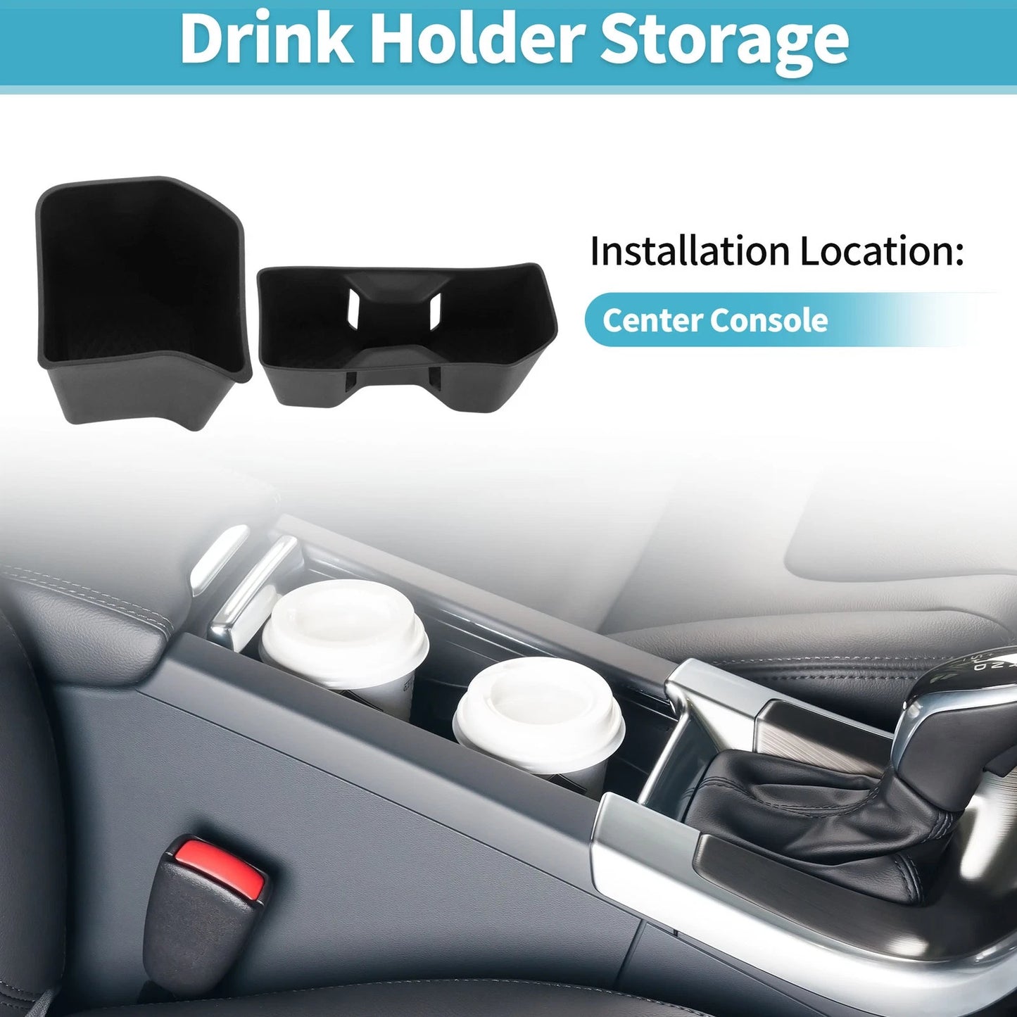 Center Console Cup Holder Organizer 1 x for Toyota Grand Highlander (2024–2026)