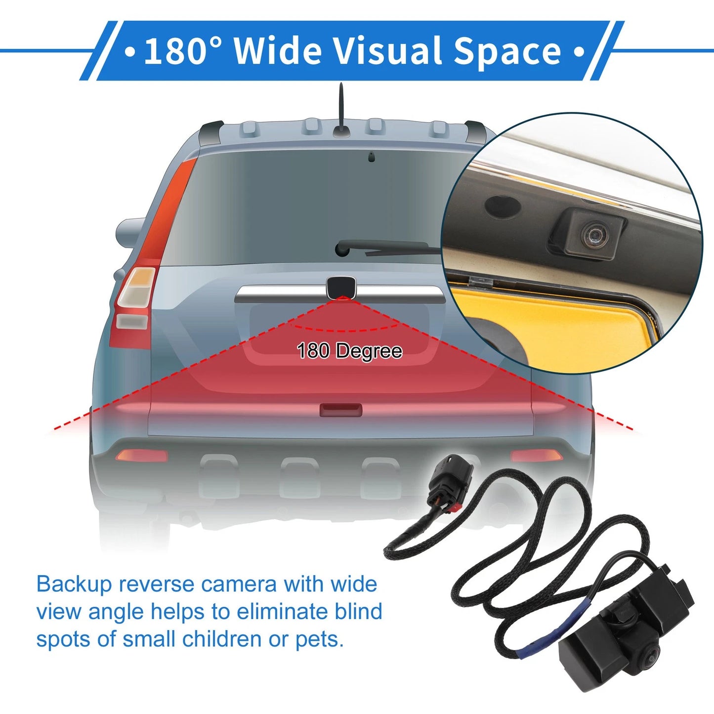 120-180�� Rear View Camera Backup for Chevrolet Cheyenne (2016 - 2018)