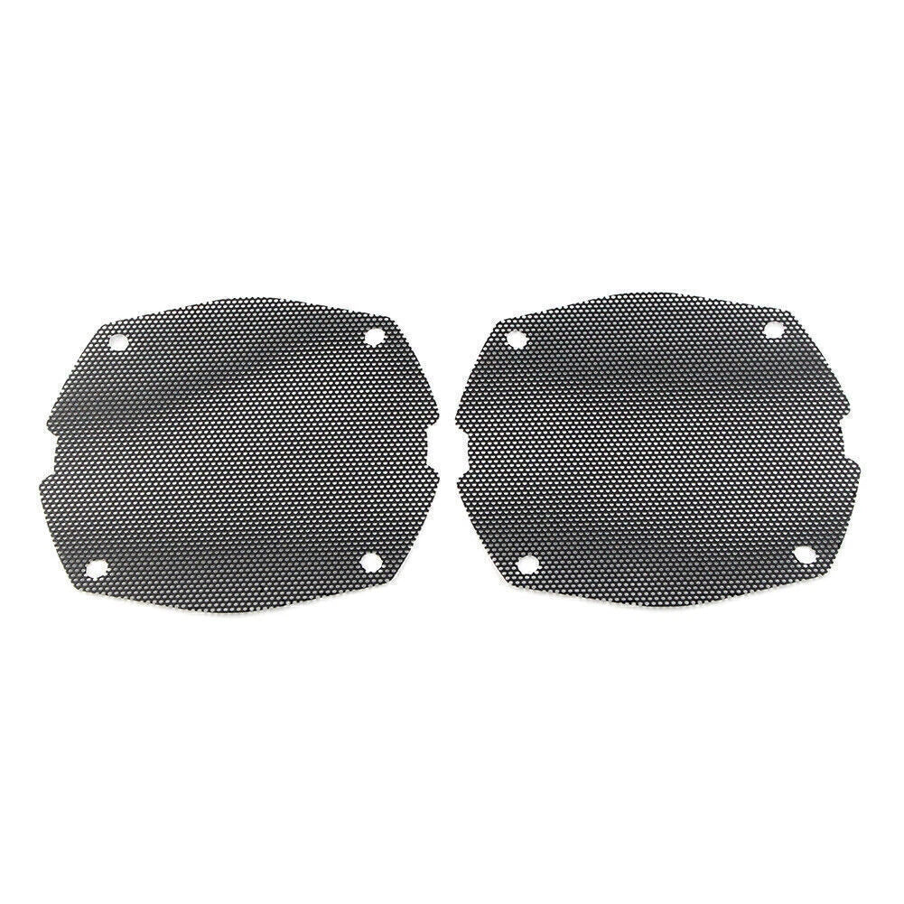 Black Thin Mesh Speaker Grilles for Harley FLH FLHX (1998-2013)