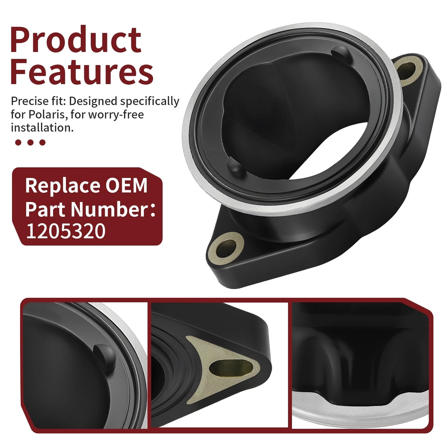 Intake Manifold Adapter for Polaris RZR XP Turbo/RZR Turbo S 16-21