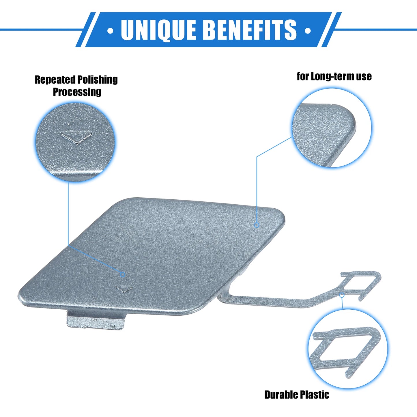 Rear Bumper Tow Hook Eye Hole Cover for BMW 3 F30 2012-2015 Blue