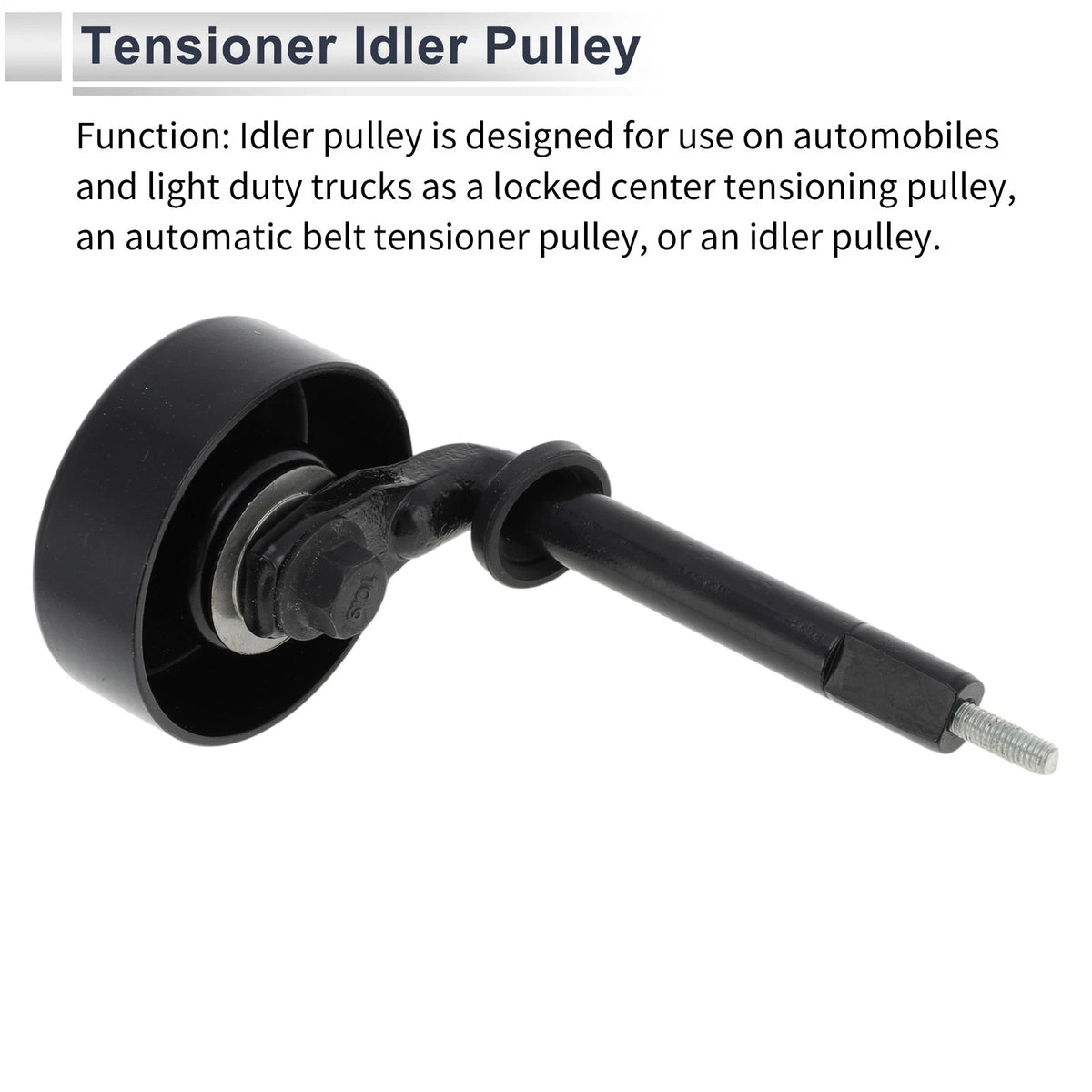 Drive Belt Idler Pulley for BMW 330d (1999-2010) - Black 1 x Piece