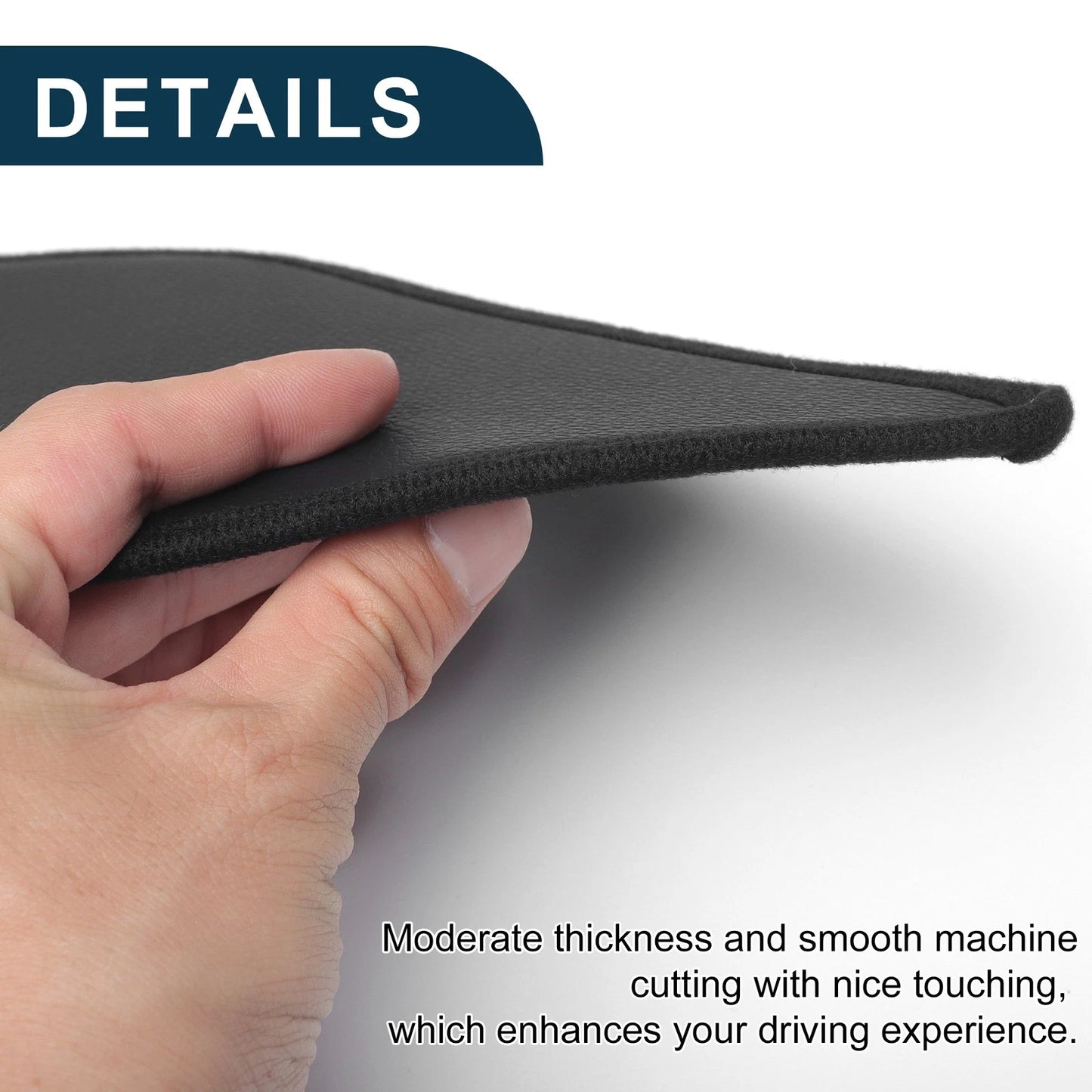 Car Door Anti Kick Pad Sticker Protector for Ford Mustang (2022) - Black