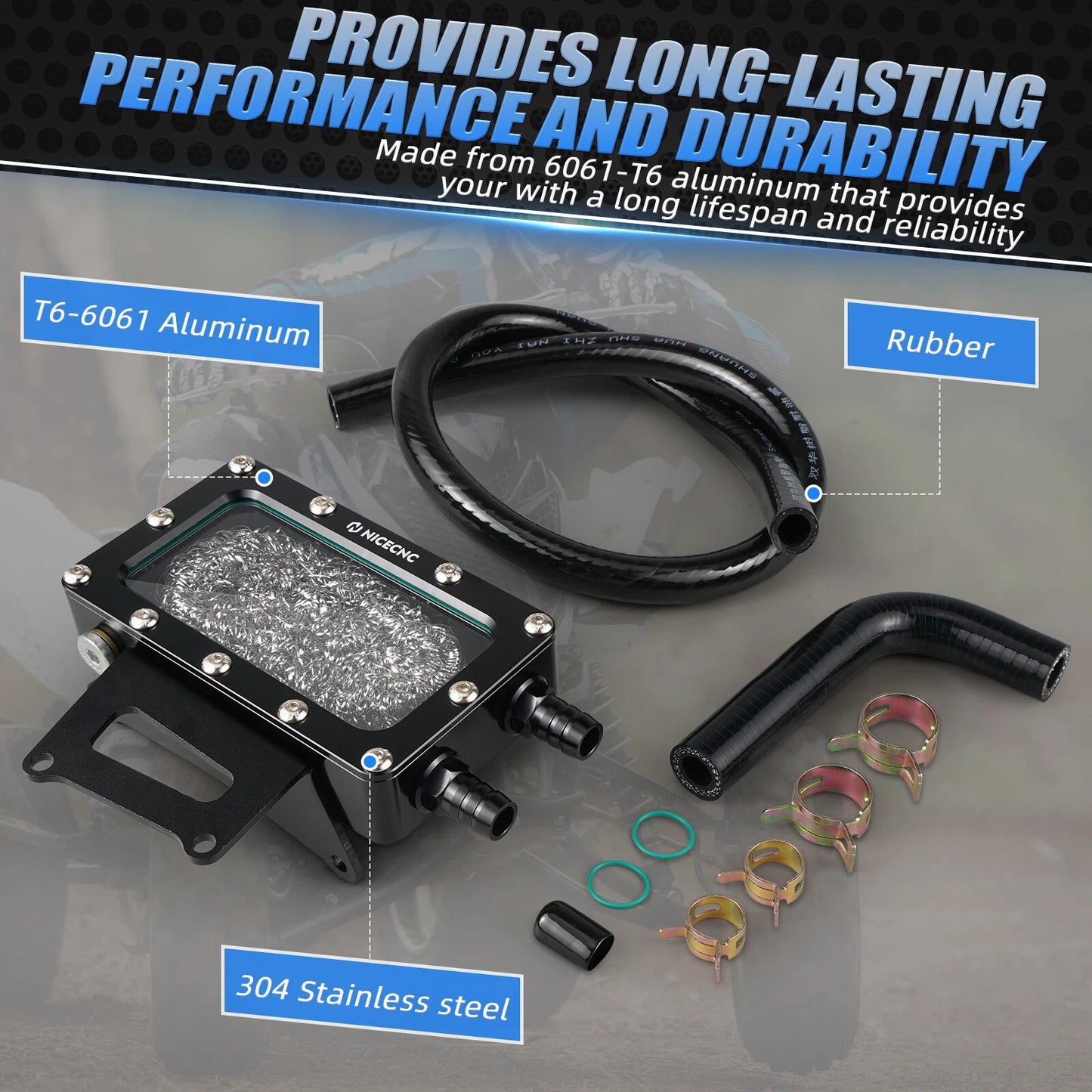Oil Breather Box Vent Hose Kit for Yamaha Raptor 700 YFM700 (2006-2023)