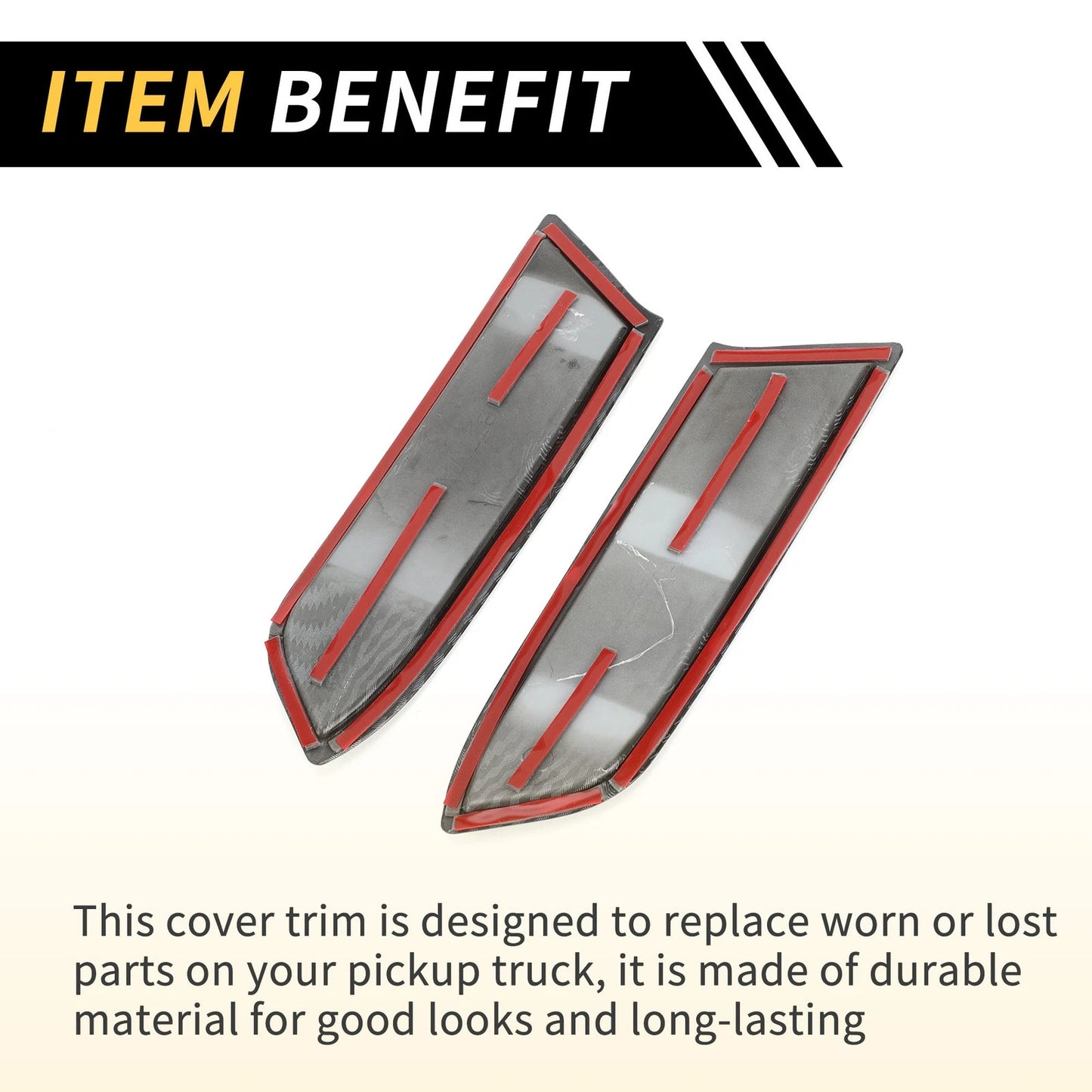 Carbon Fiber Headlight Grille Vent Covers for Toyota Tacoma (2016-2023)