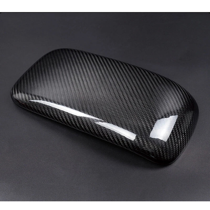 Real Carbon Fiber Armrest Storage Box Cover Trim for Mini Countryman F60 2017-22