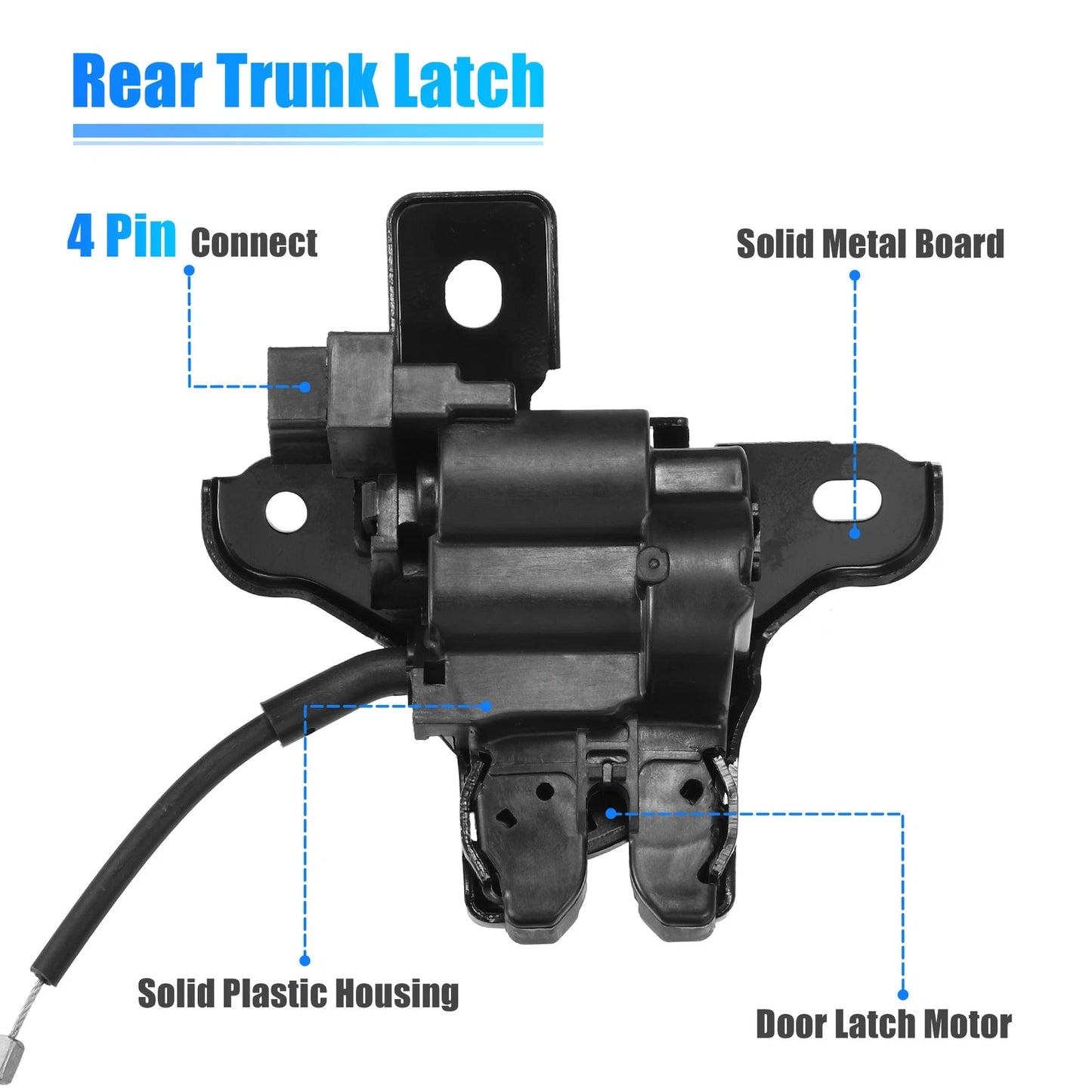 Rear Tailgate Trunk Latch Lock Actuator for Ford Mustang (2015-2023)