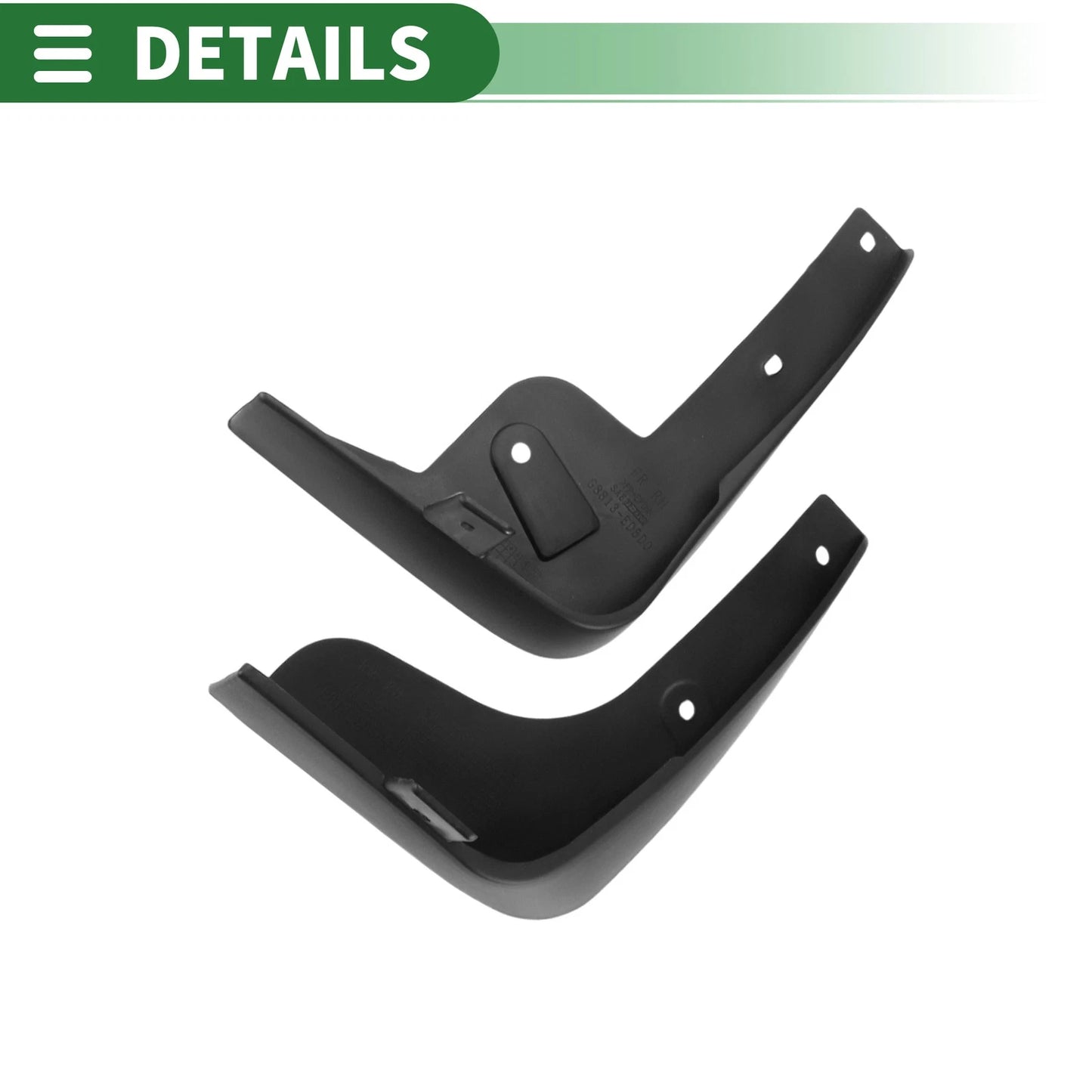 Mud Flaps Splash Guards 1 Set for Nissan Tiida (2005-2010)