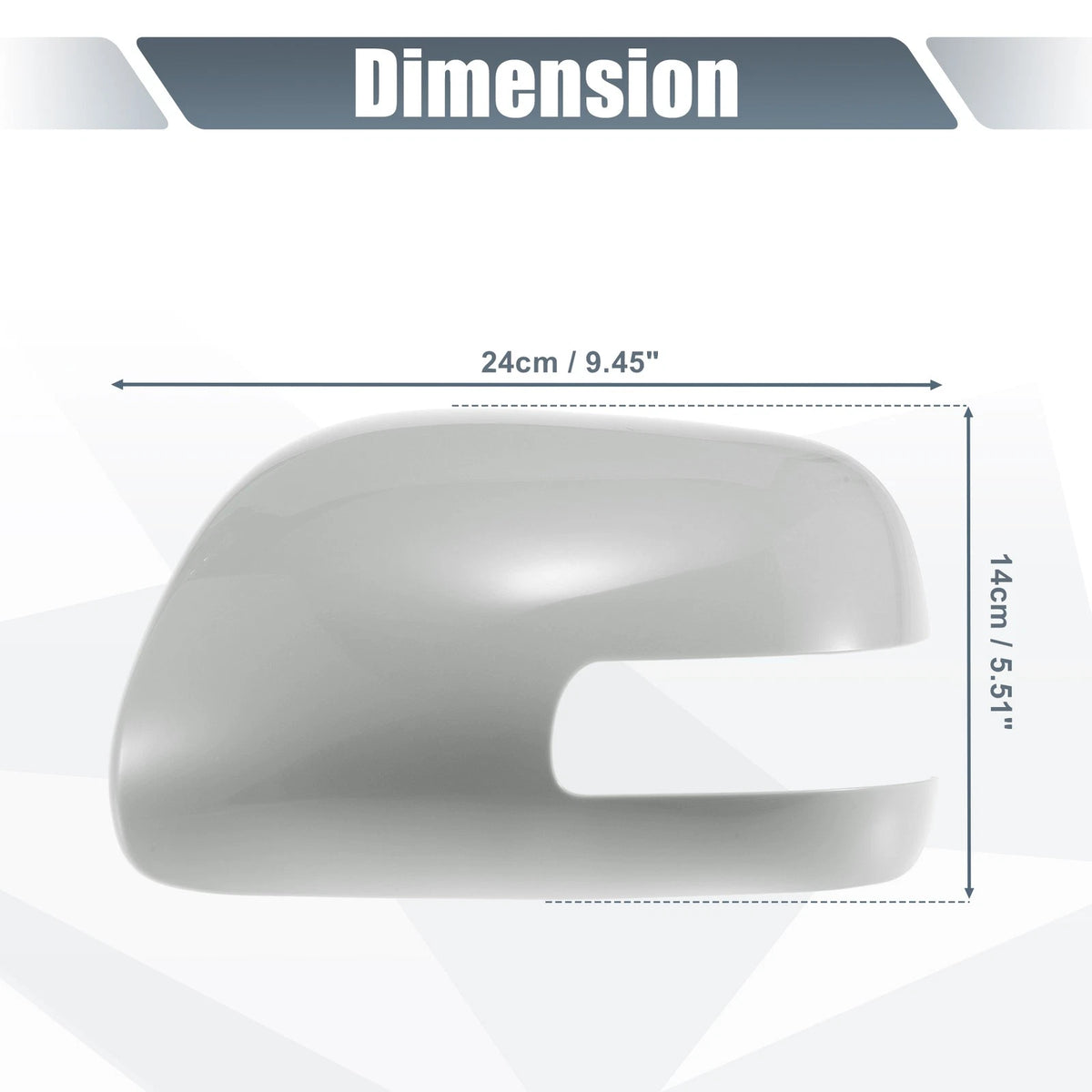 Left Side Car Mirror Cover Caps Gray for Toyota Camry (2006–2011)