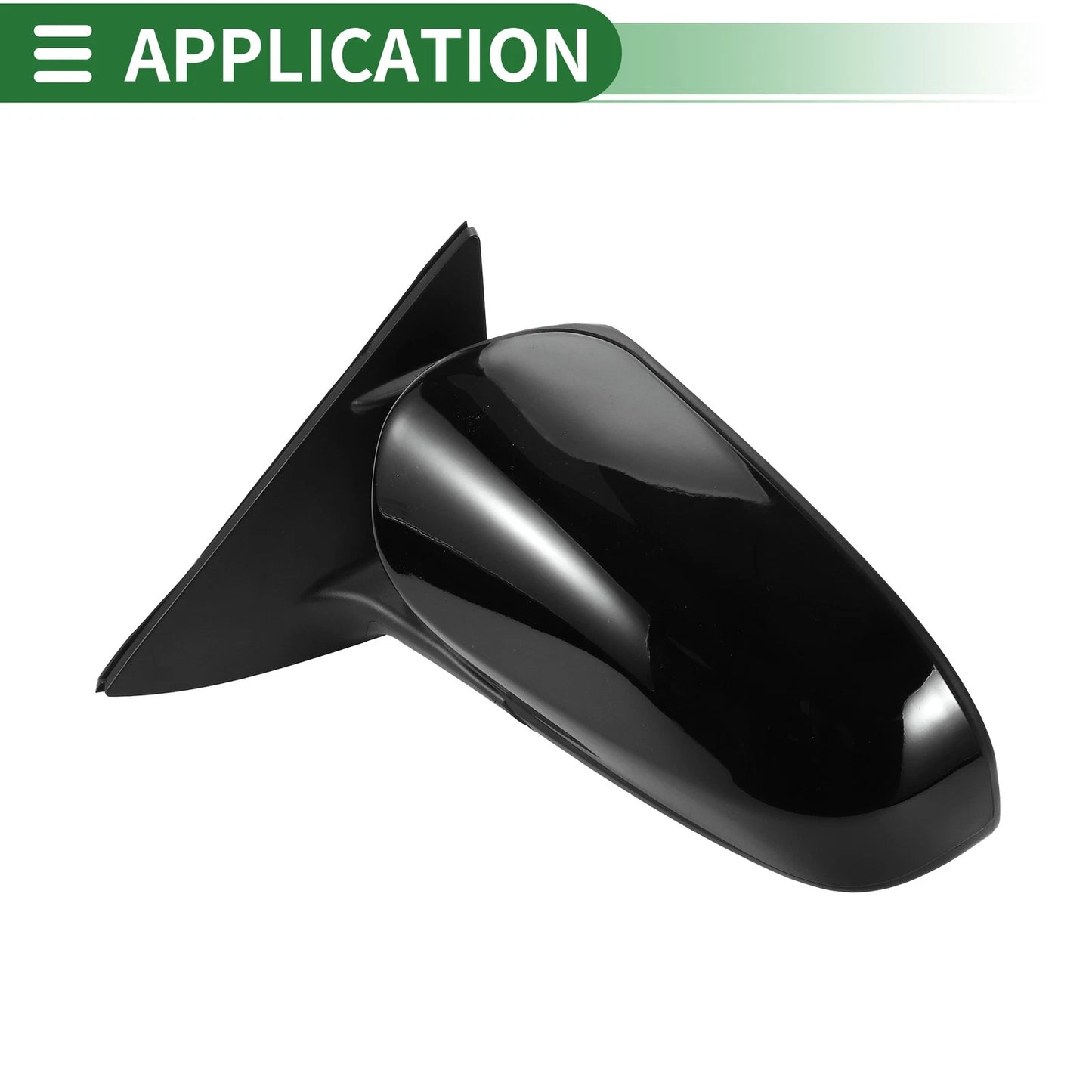 Left Side Door Mirror / 12-14 Manual Folding Black / Mirror for Toyota Camry (2012–2014)