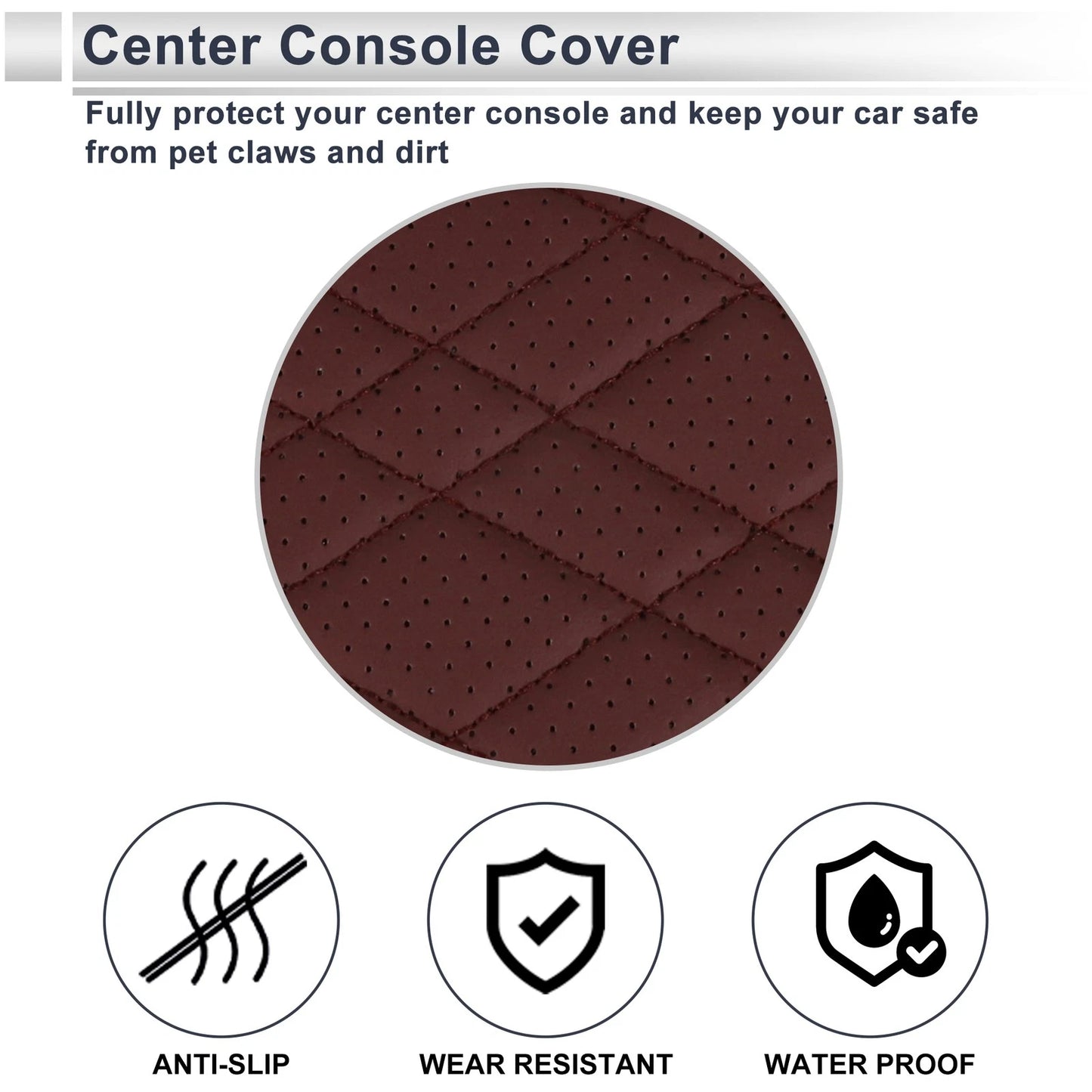 Center Console Cover with Storage Bag for BMW 5 Series (2011-2017) 1 Pair