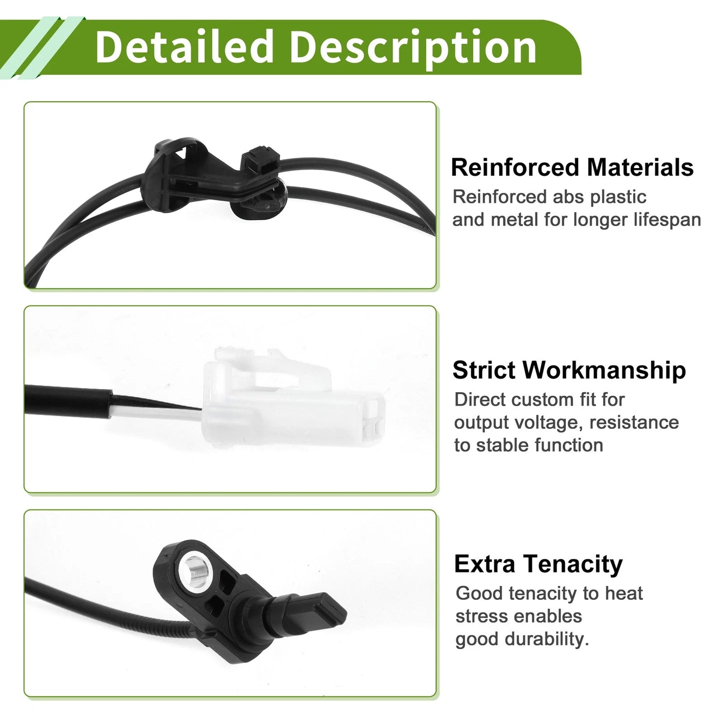 ABS Wheel Speed Sensor 1 Pc Front Left for Toyota Myvi D54T