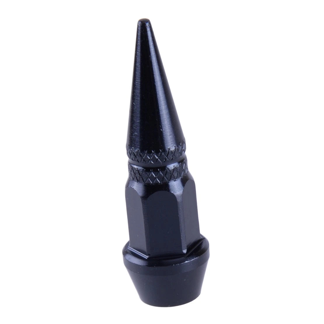 Black Spike Wheel Valve Stem Caps for Universal Cars