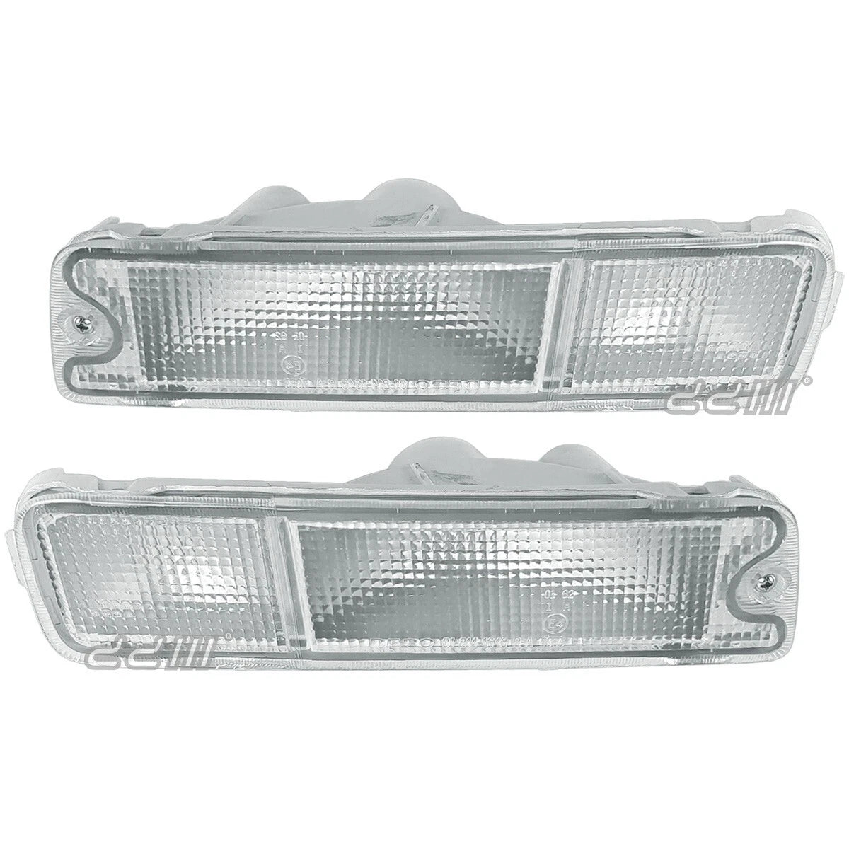 Clear Front Bumper Light Bar Lamps for Mitsubishi Triton MK (1996-2006)