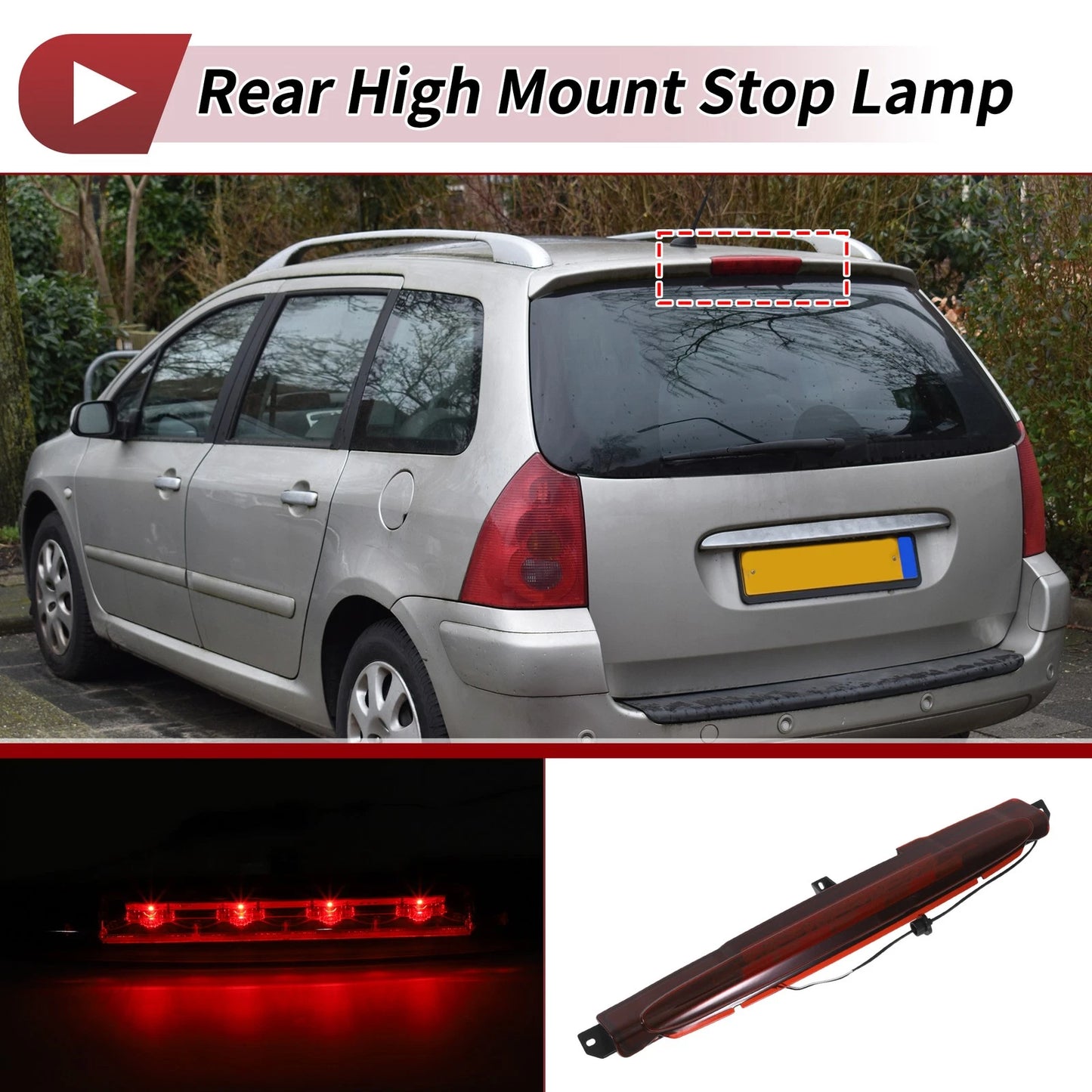 Red LED Third Brake Light for Buick Rainier (2004–2007)