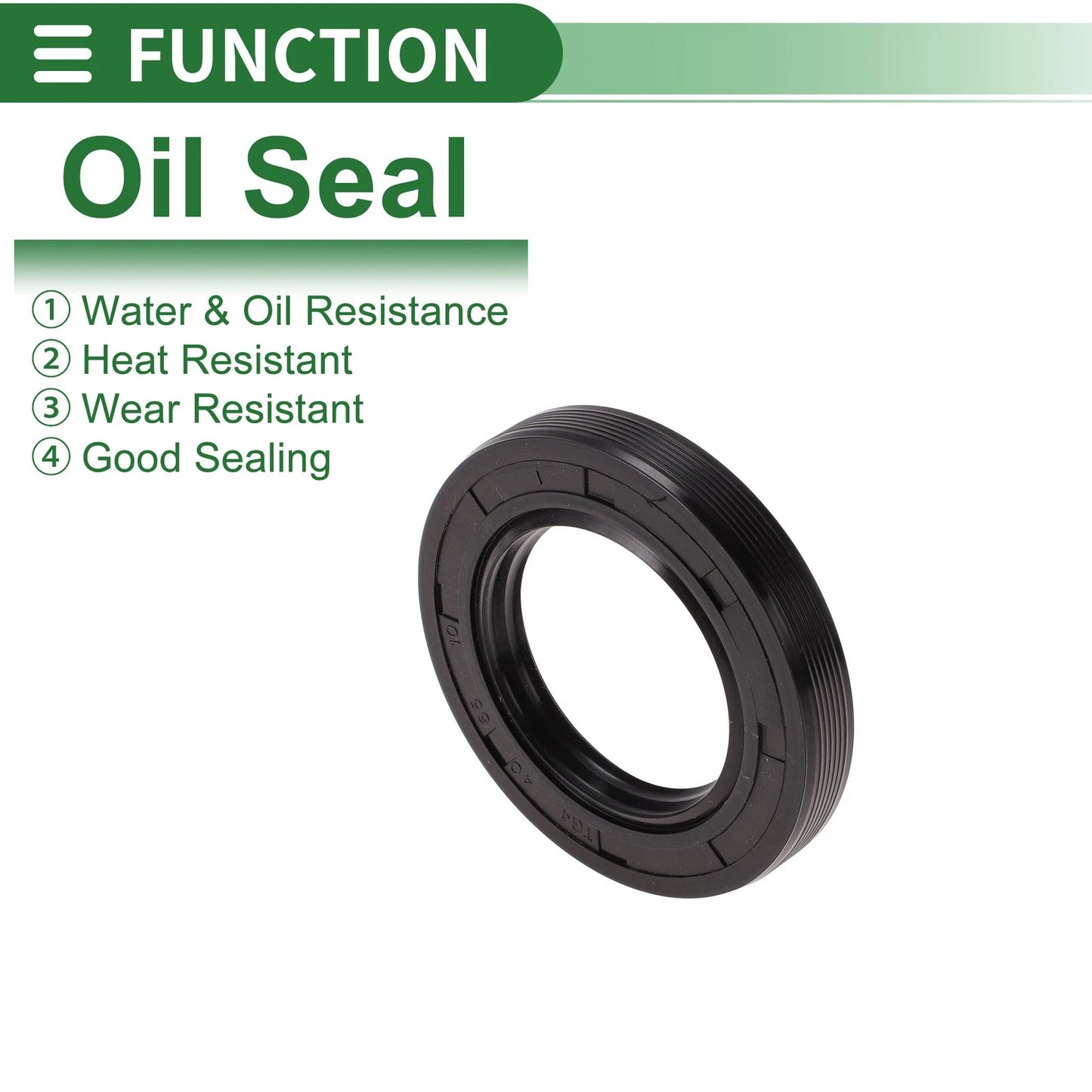 Oil Seal / 40x65x10mm / NBR Rubber High Pressure Black 5 Pcs