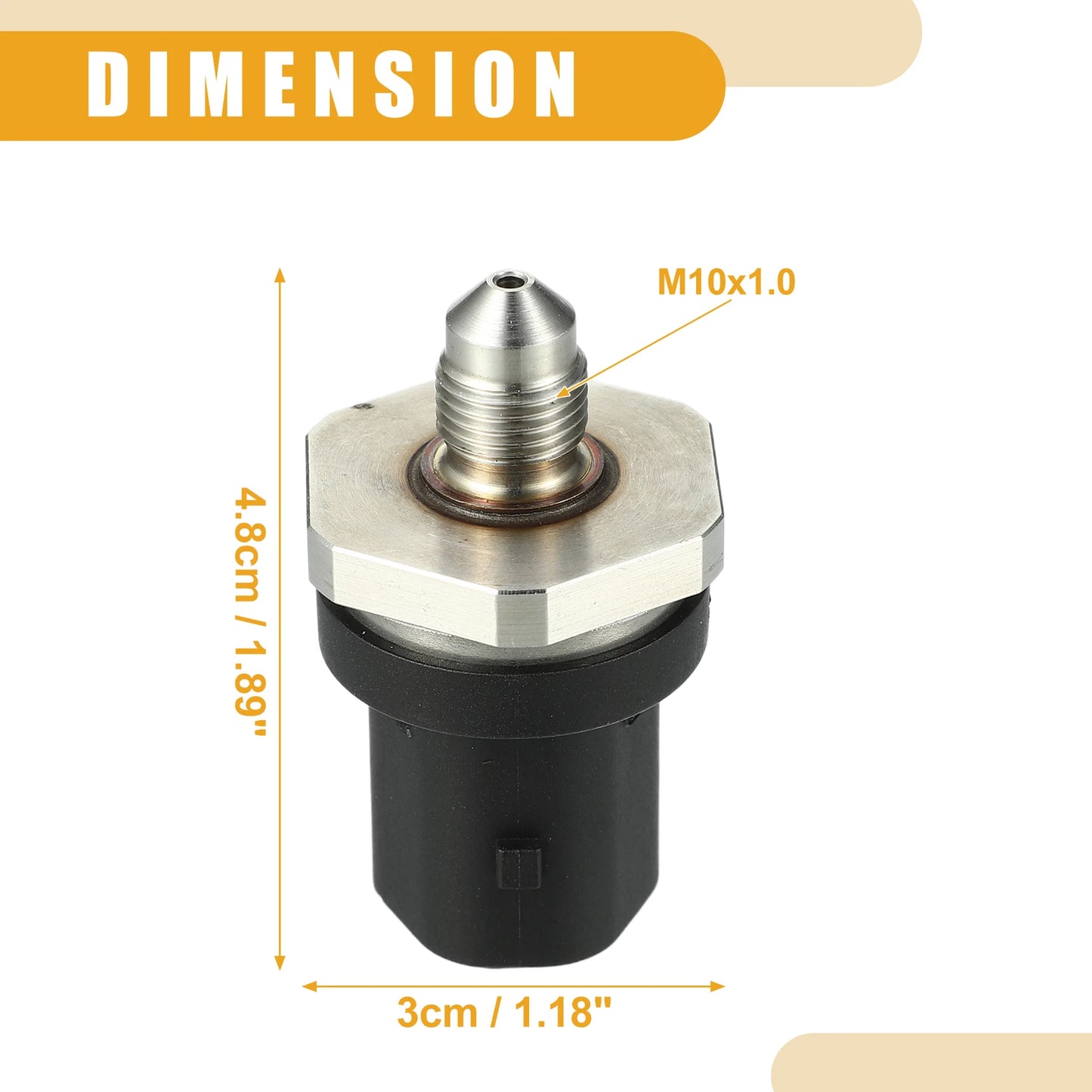 Car Fuel Rail Pressure Sensor for Ford Mondeo IV (2010-2015)