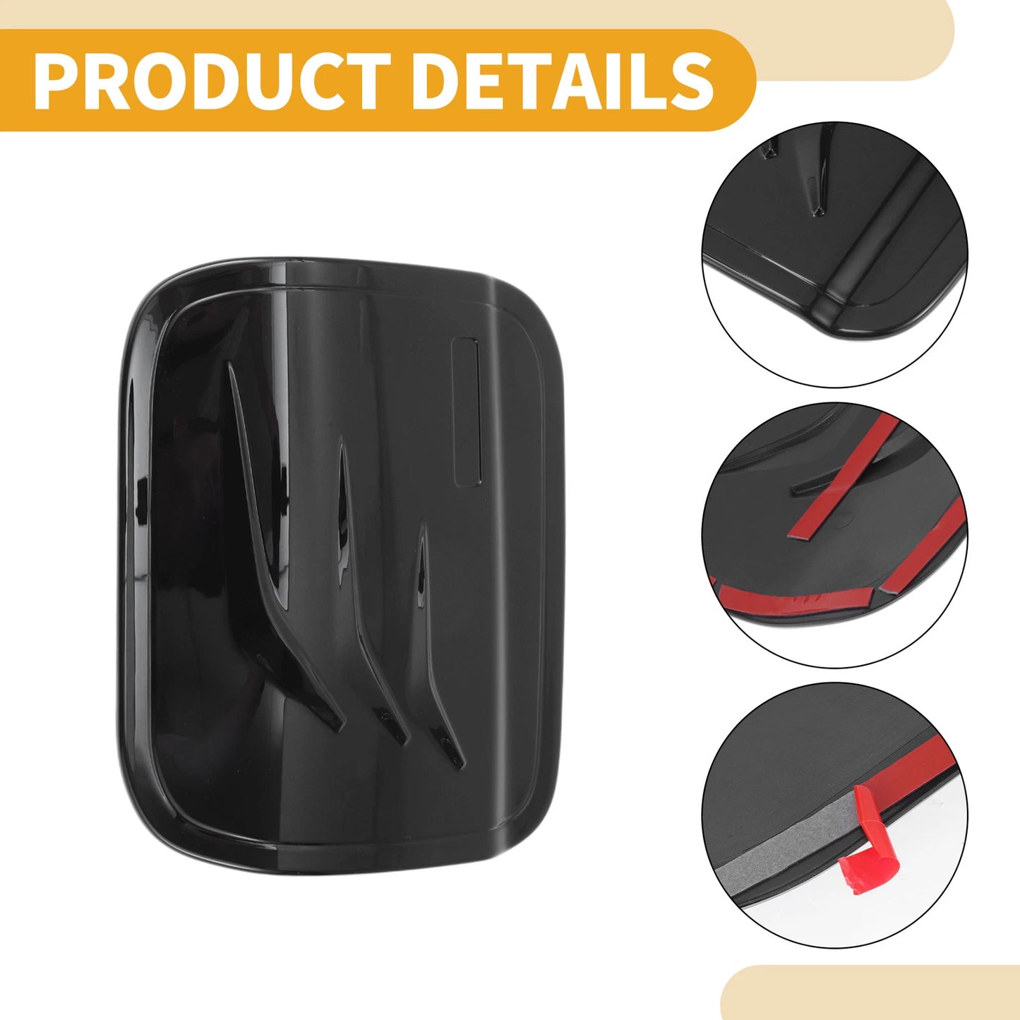 Fuel Tank Door Cap for Toyota Camry (2024-2025) Black Filler Flap Cover