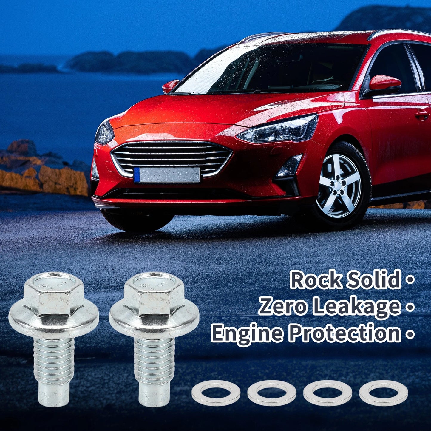 Oil Drain Plug / M12x1.75 1.5" Height / Engine Oil Drain Plug with Gasket for Car/Motorcycle
