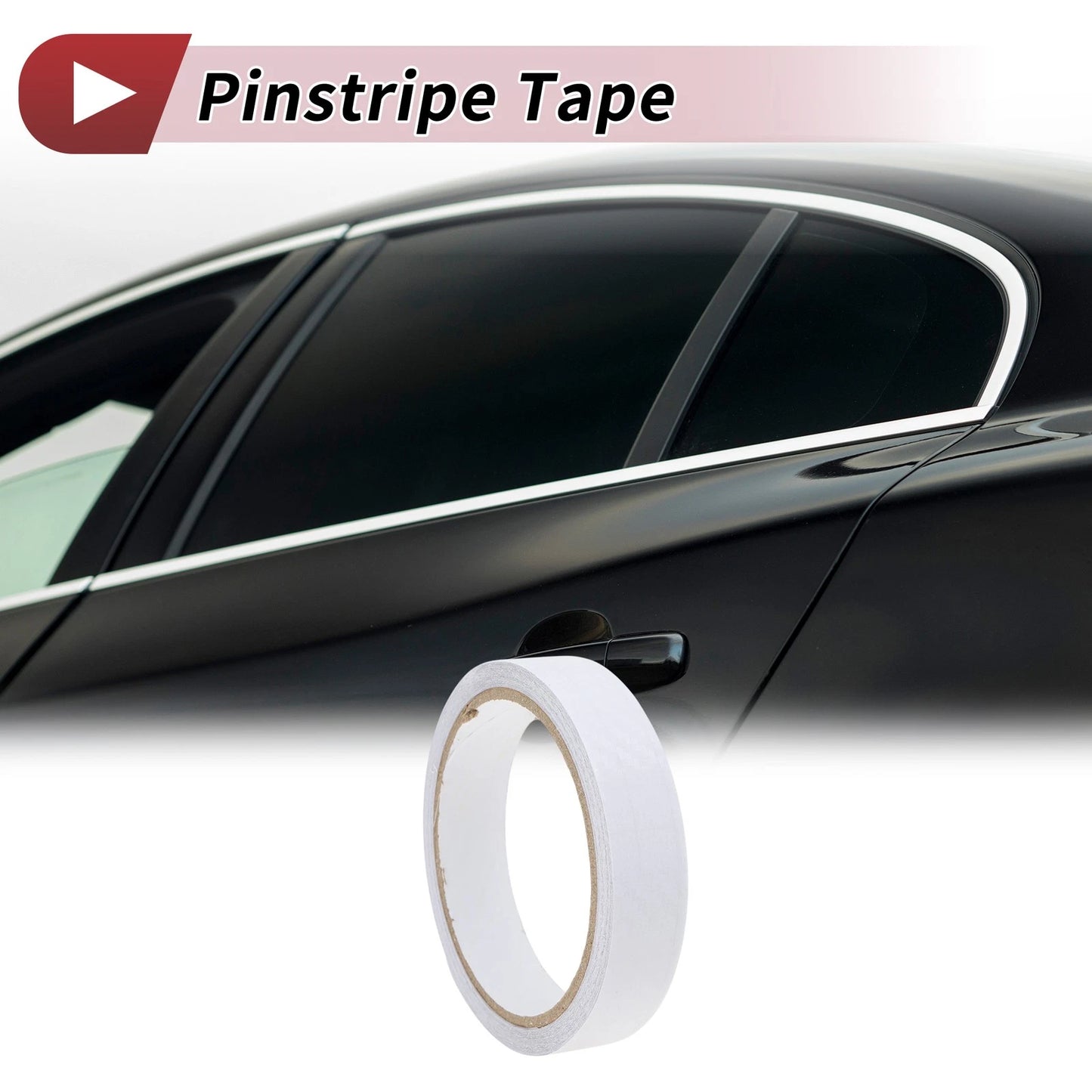 Pinstripe Tape 20mmx10m for Car/Motorcycle Stripes DIY Stickers Transparent