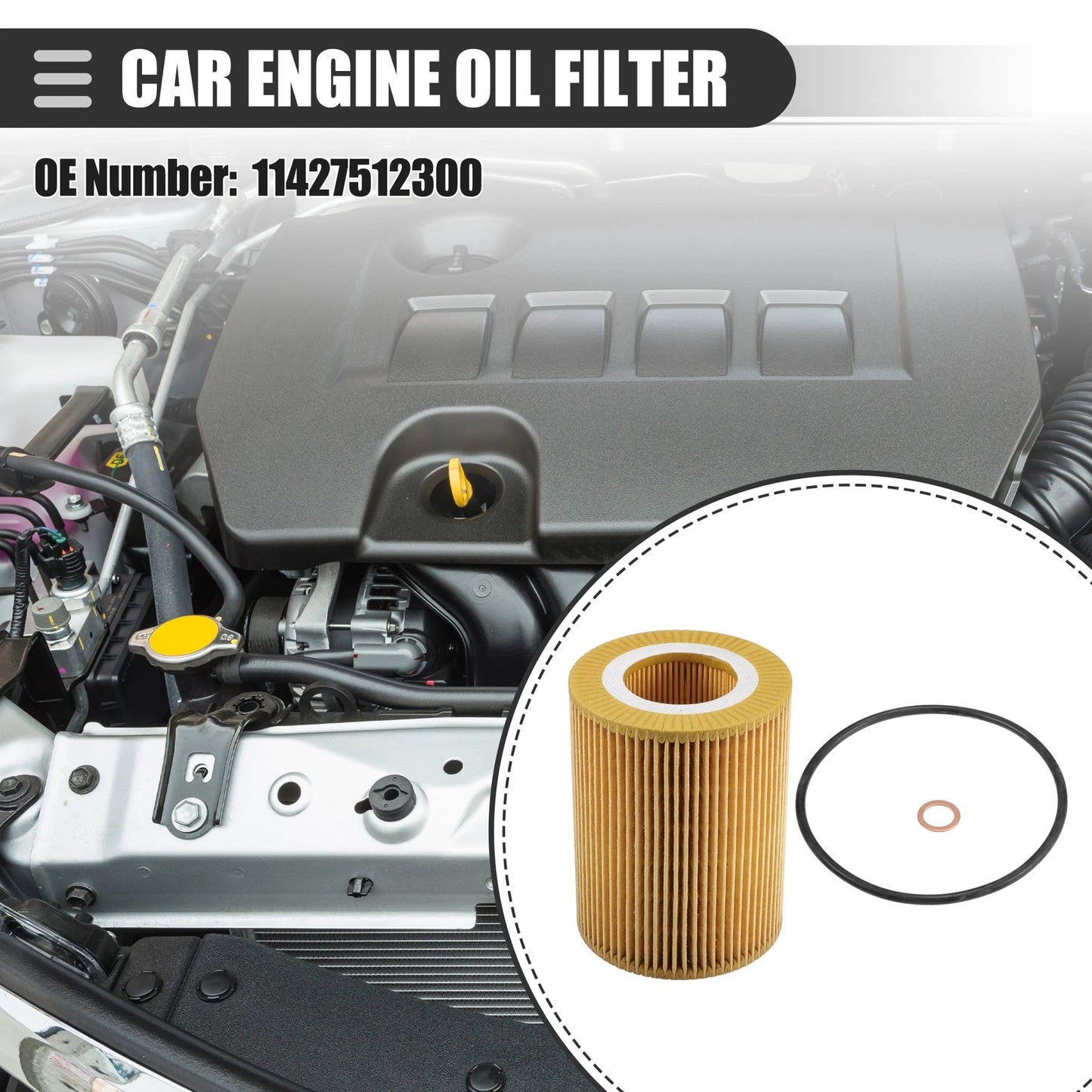 Engine Oil Filter & Gasket Set for BMW 330Ci (2001-2006)