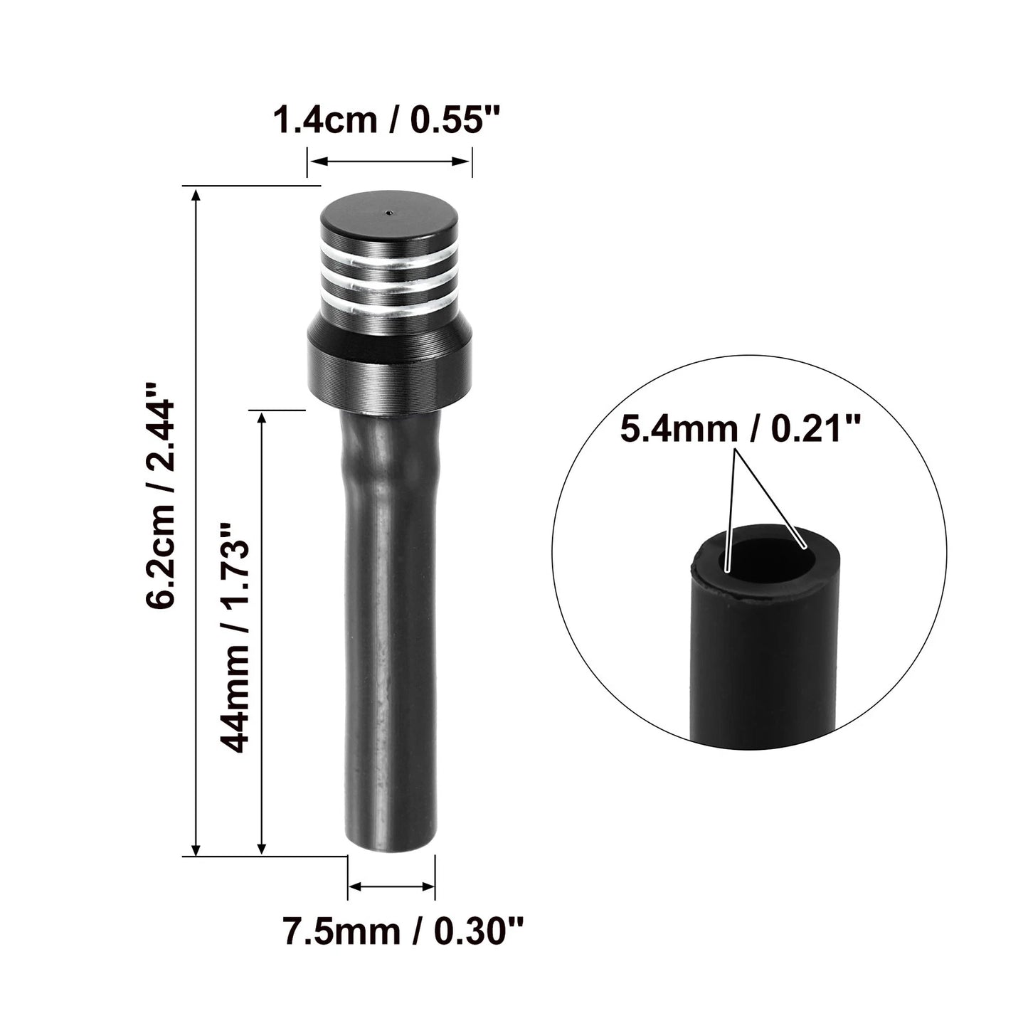 3 x Motorcycle Fuel Gas Tank Cap Tubes Air Vent Breather Valve Tube Black