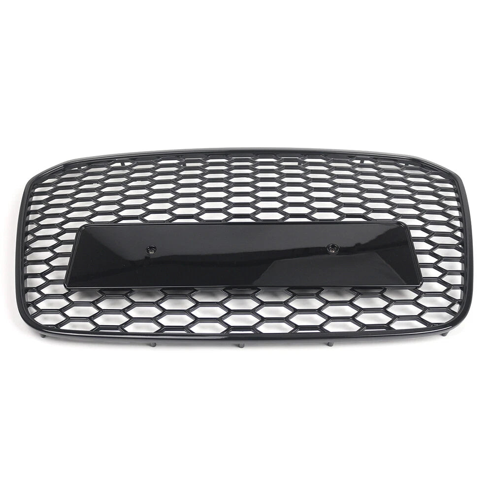 Front Bumper Mesh Grill for Audi A6 S6 C7 (2012-2015) Black