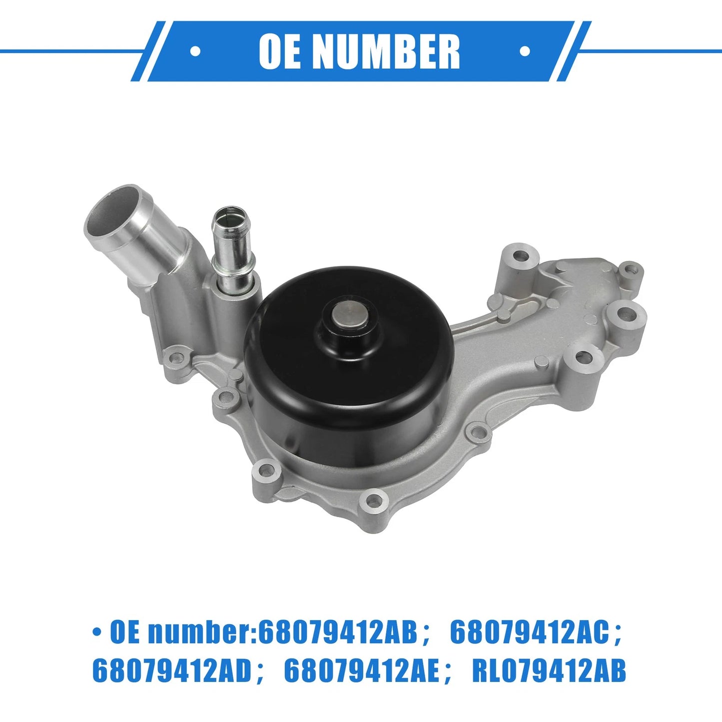 Engine Water Pump with Gasket for Jeep Wrangler JK (2012-2018)